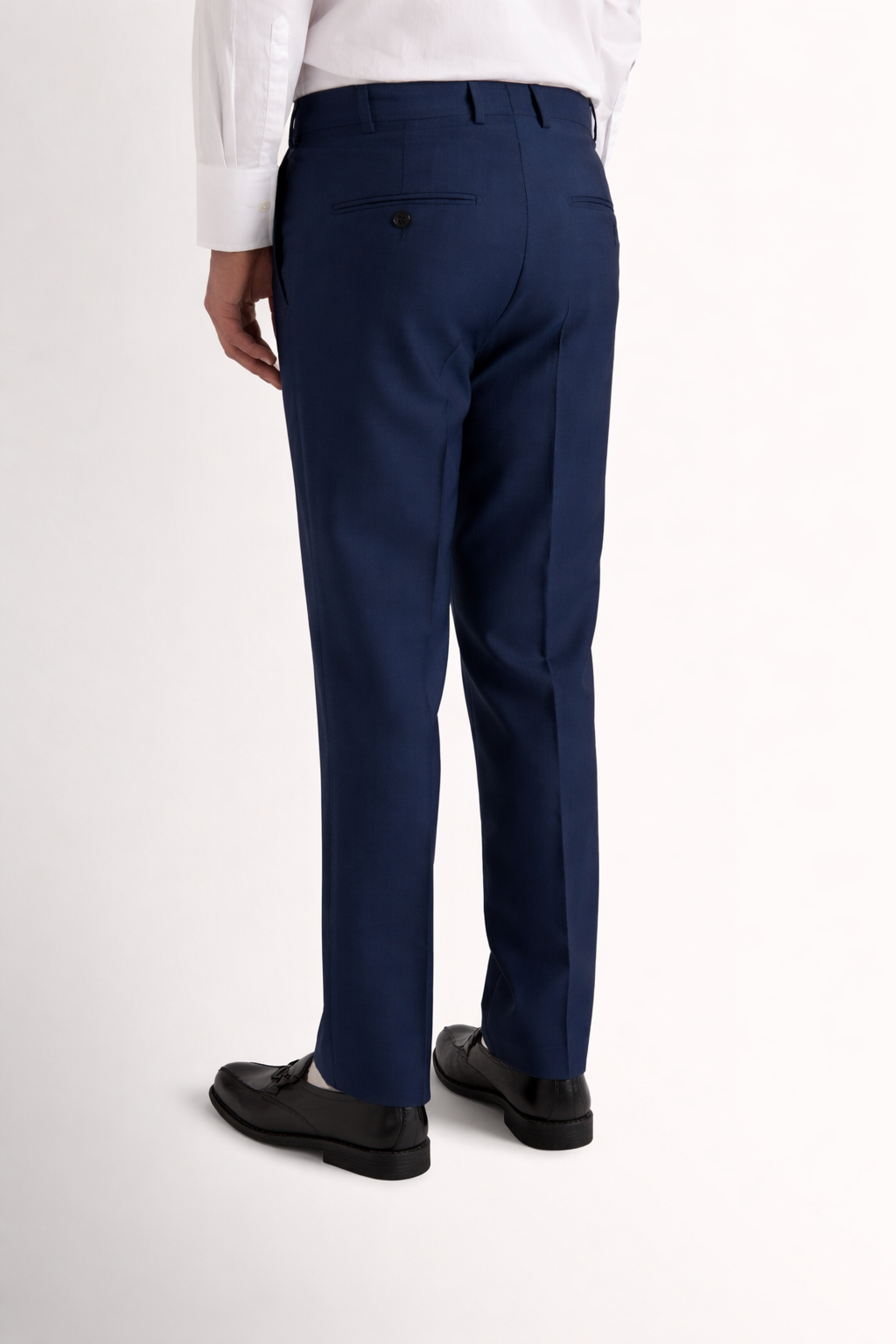 RJL CARLISLE WOOL/MOHAIR FLAT FRONT TROUSER