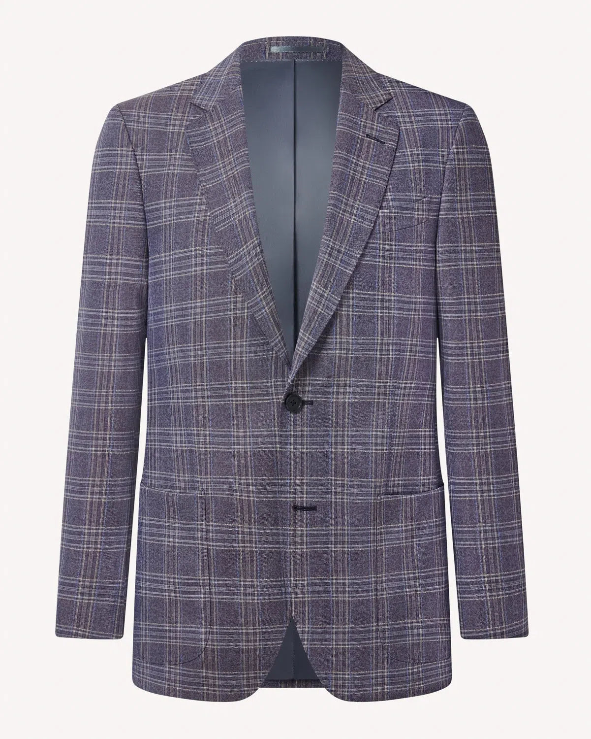 Richard James Bold Check Jacket Blue-MALFORD OF LONDON SAVILE ROW MENSWEAR OUTLET