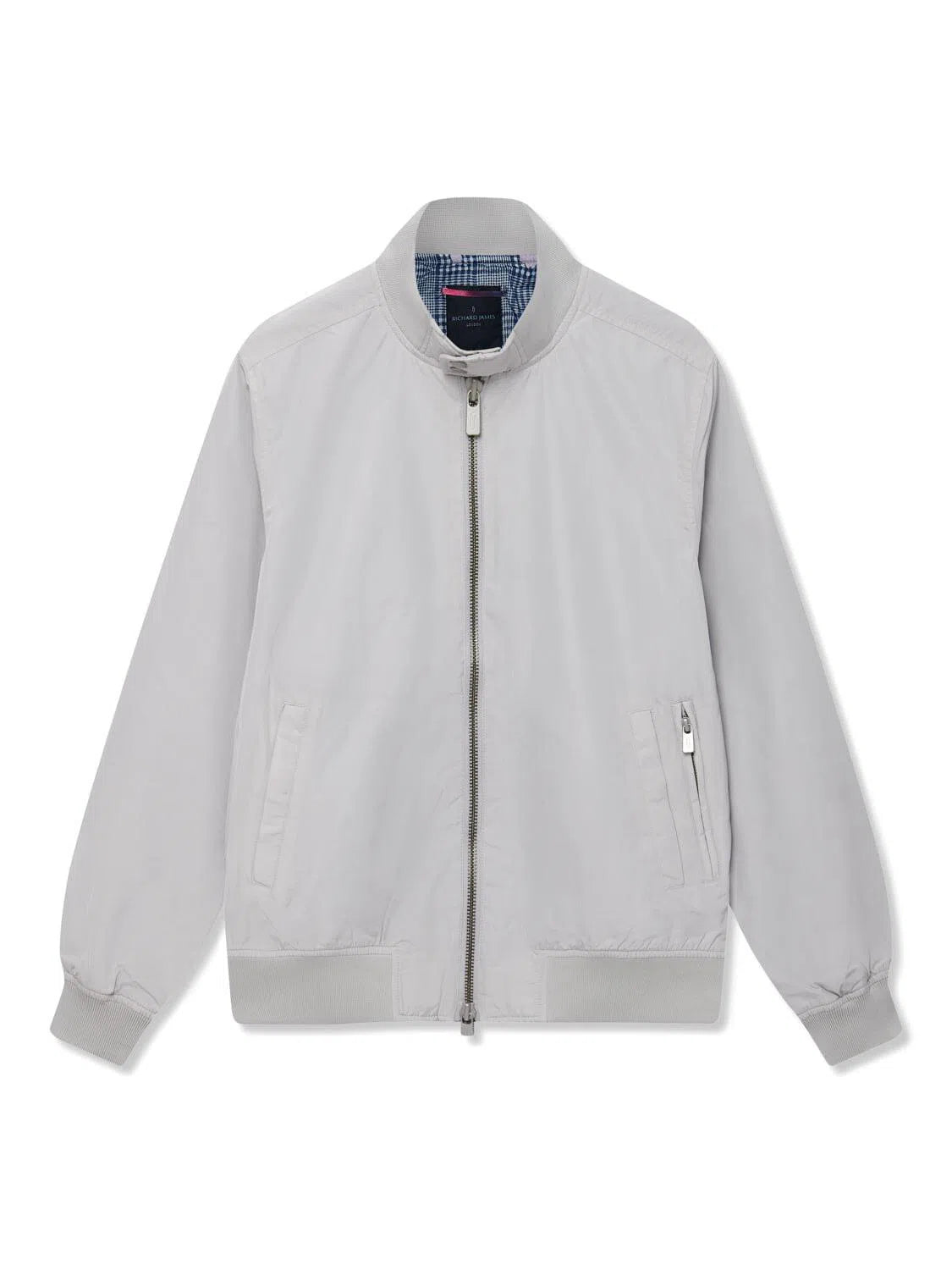 Richard James Bomber - Dove Grey-MALFORD OF LONDON SAVILE ROW MENSWEAR OUTLET