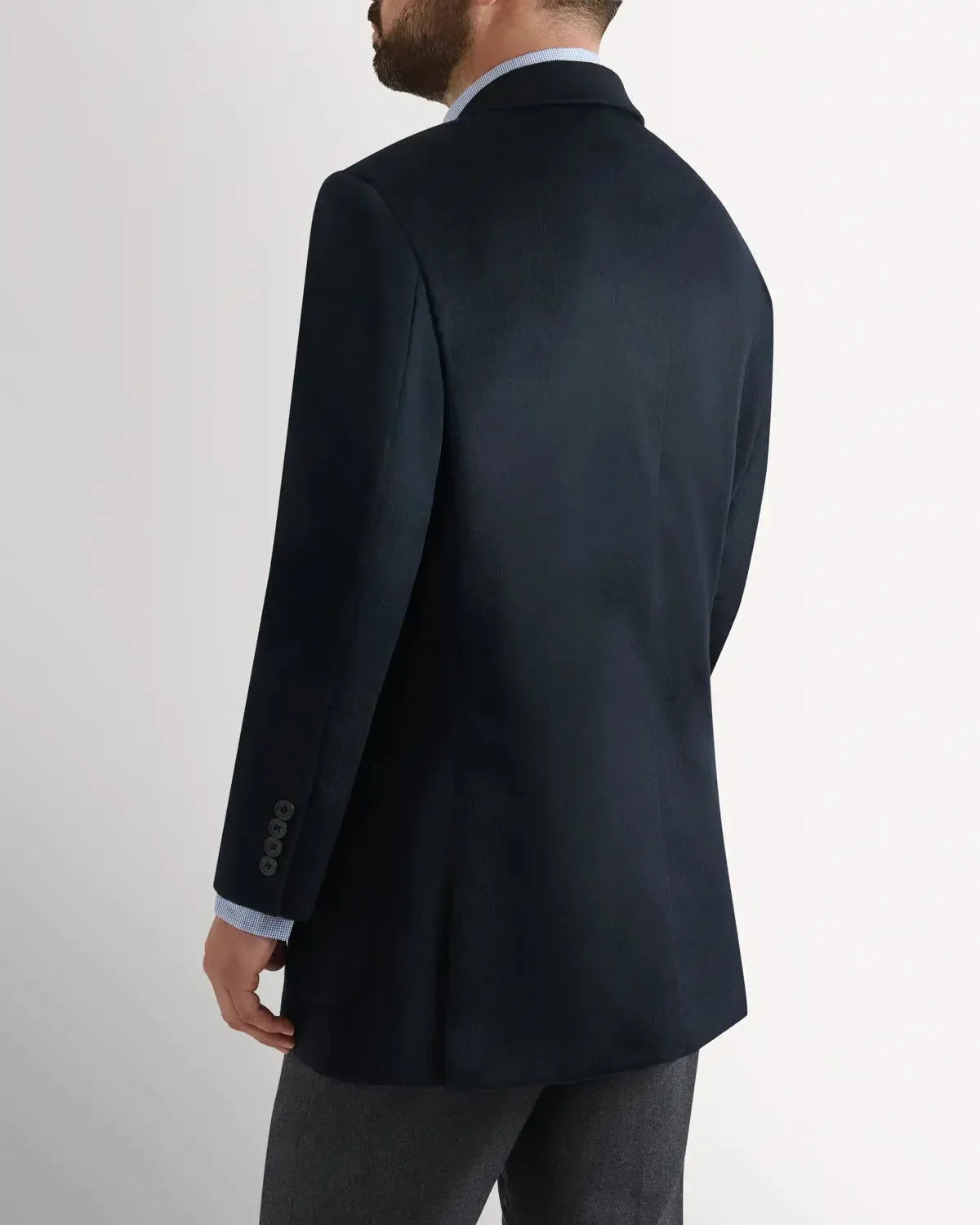 Richard James Cashmere Mix JKT Navy-MALFORD OF LONDON SAVILE ROW MENSWEAR OUTLET
