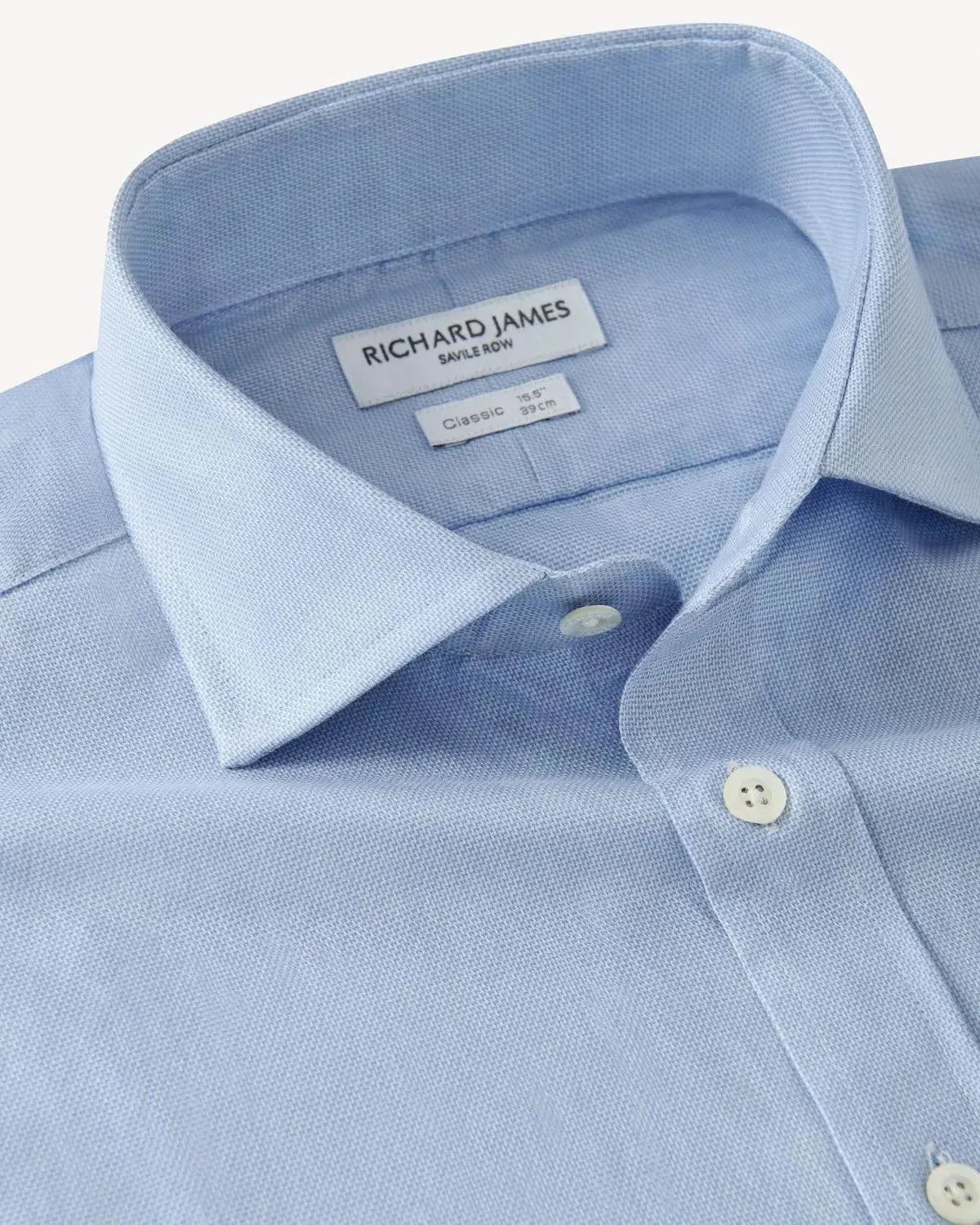 Richard James Classic Sky Twill-MALFORD OF LONDON SAVILE ROW MENSWEAR OUTLET