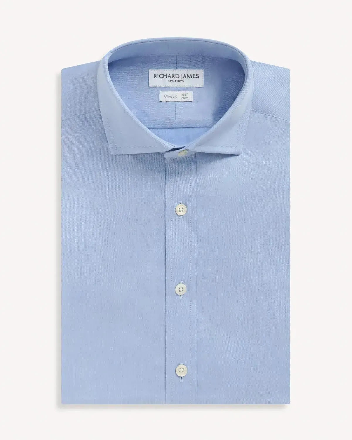 Richard James Classic Sky Twill-MALFORD OF LONDON SAVILE ROW MENSWEAR OUTLET