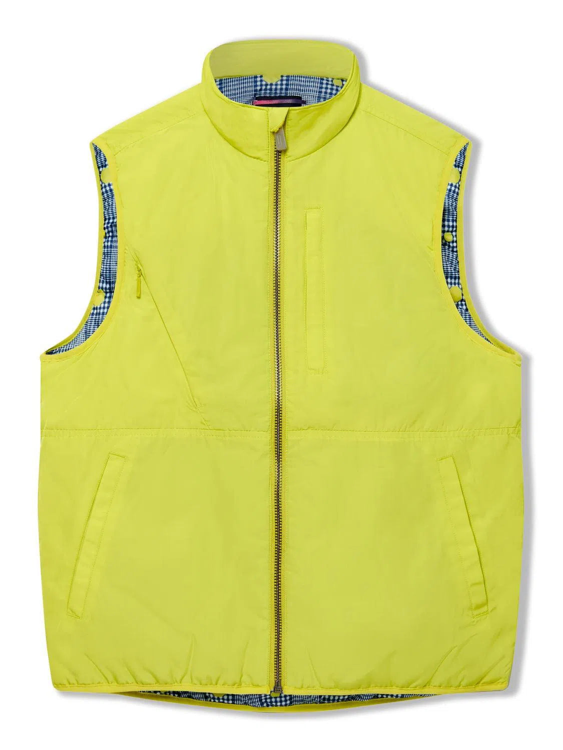 Richard James Gilet Vest - Bright Lime-MALFORD OF LONDON SAVILE ROW MENSWEAR OUTLET