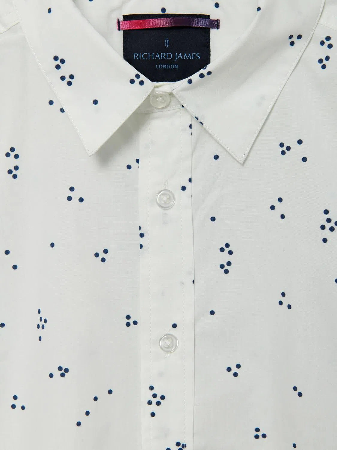 Richard James L/S Shirt Random Dots-MALFORD OF LONDON SAVILE ROW MENSWEAR OUTLET