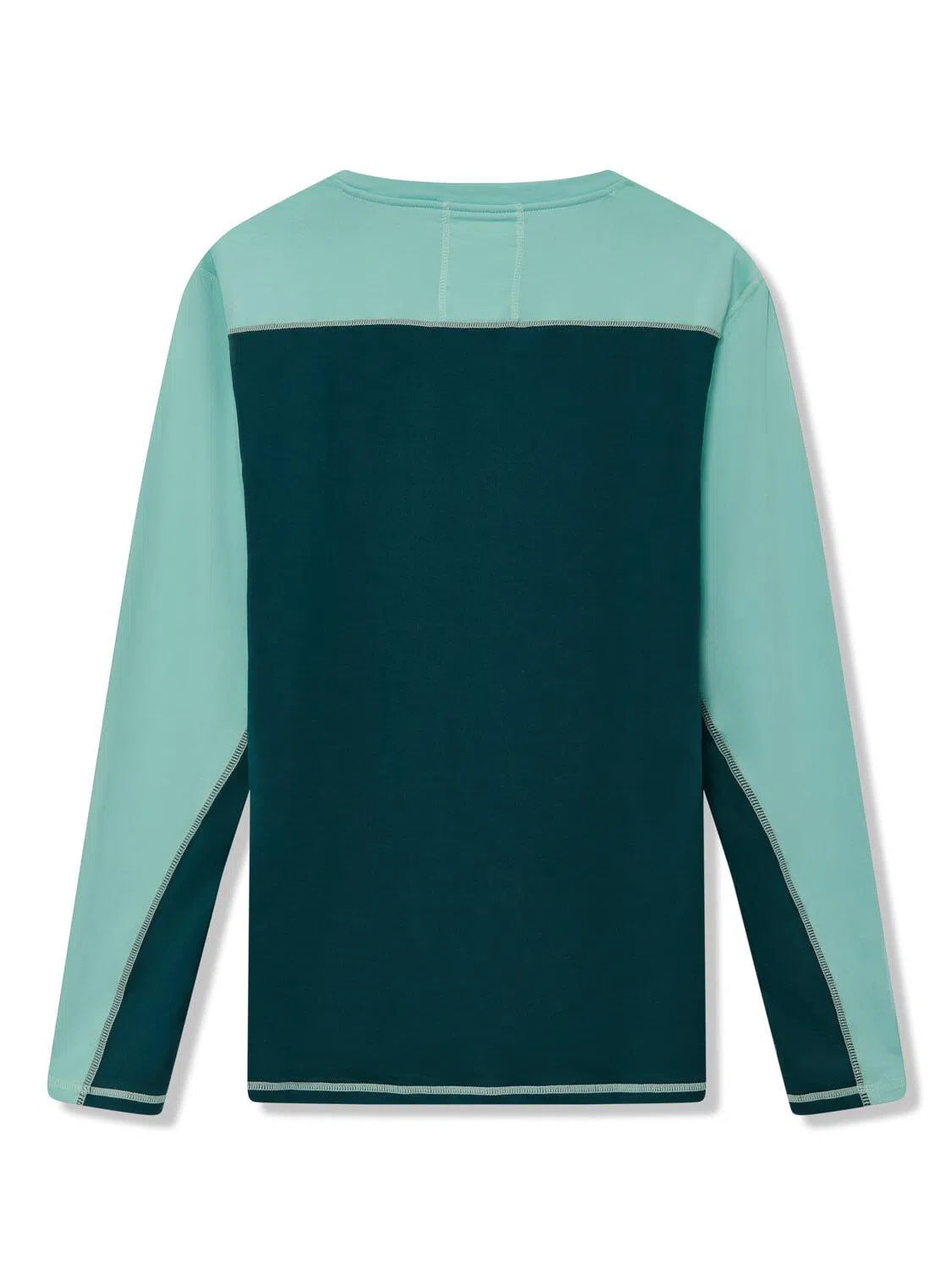 Richard James Long Sleeve Active Tee Aqua/Arctic Blue-MALFORD OF LONDON SAVILE ROW MENSWEAR OUTLET