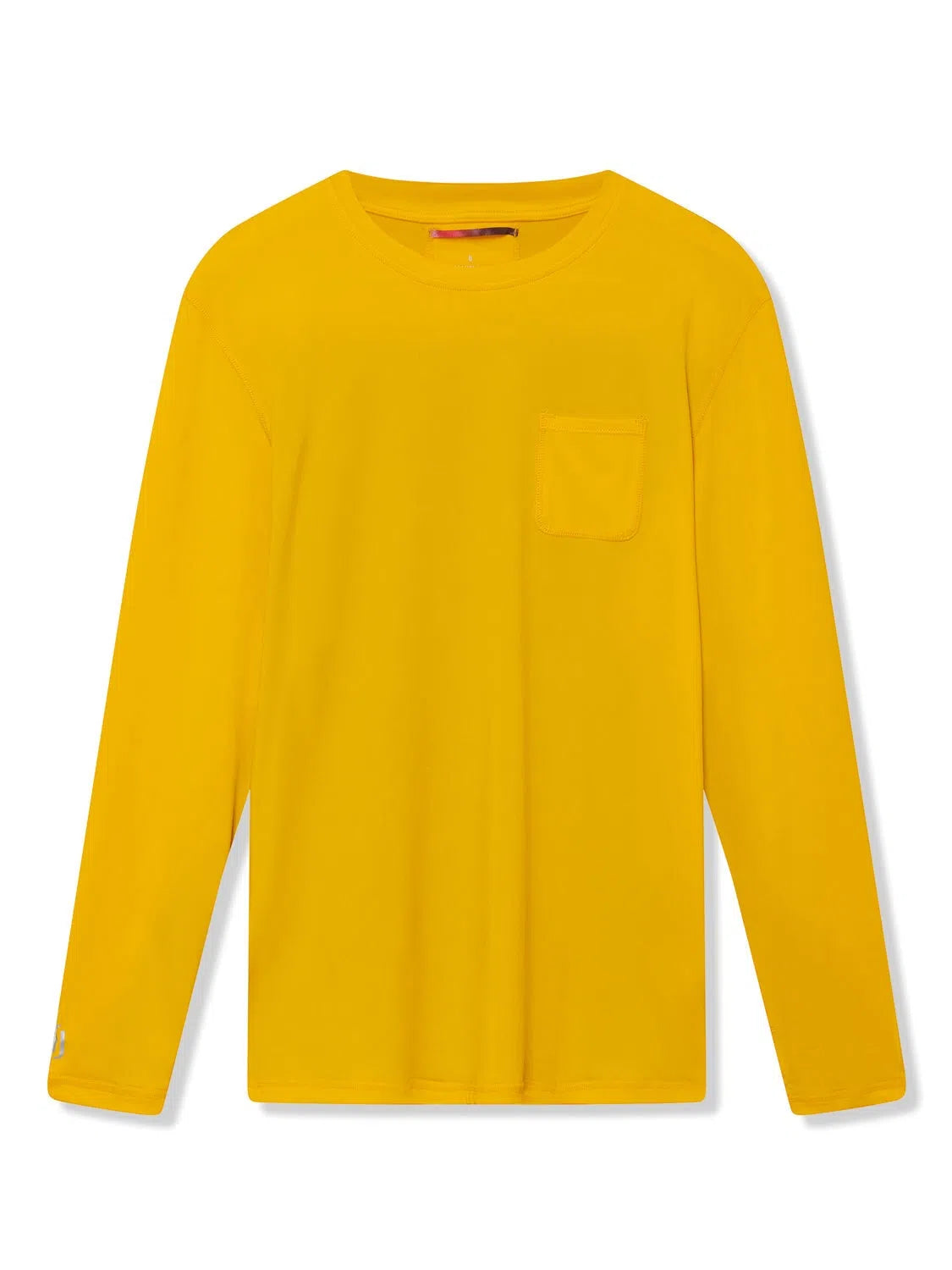 Richard James Long Sleeve Active Tee Egg Yolk/Arctic-MALFORD OF LONDON SAVILE ROW MENSWEAR OUTLET