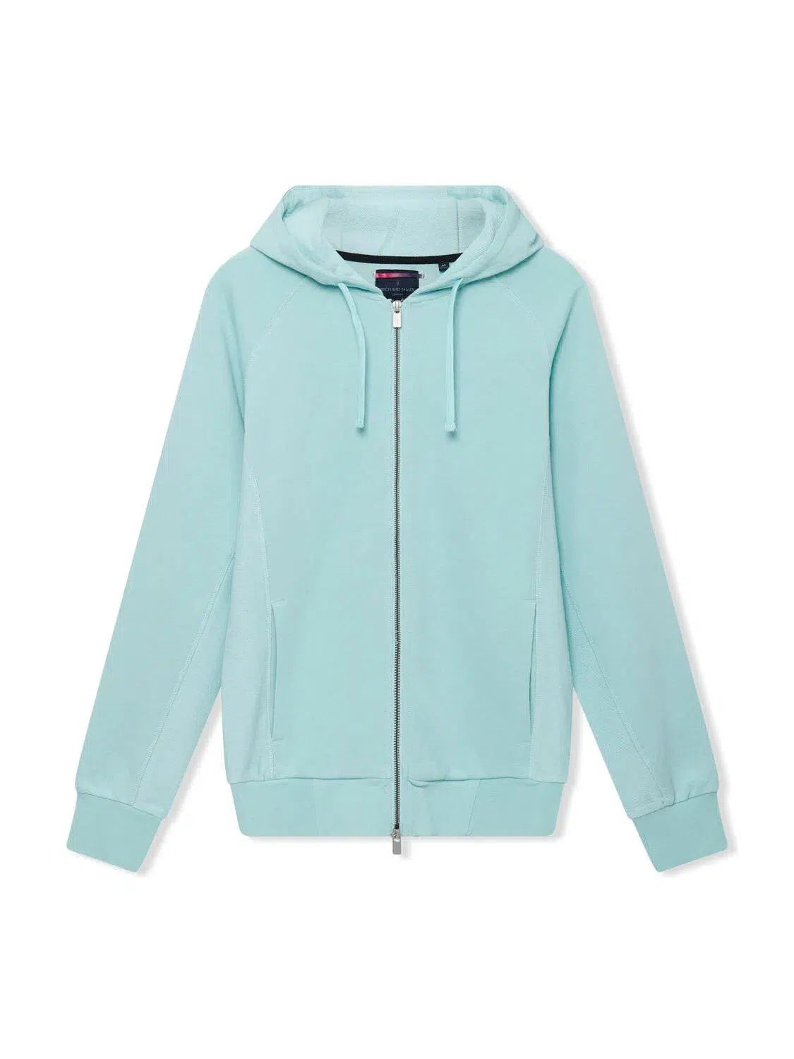 Richard James Lounge Hoodie Aqua-MALFORD OF LONDON SAVILE ROW MENSWEAR OUTLET