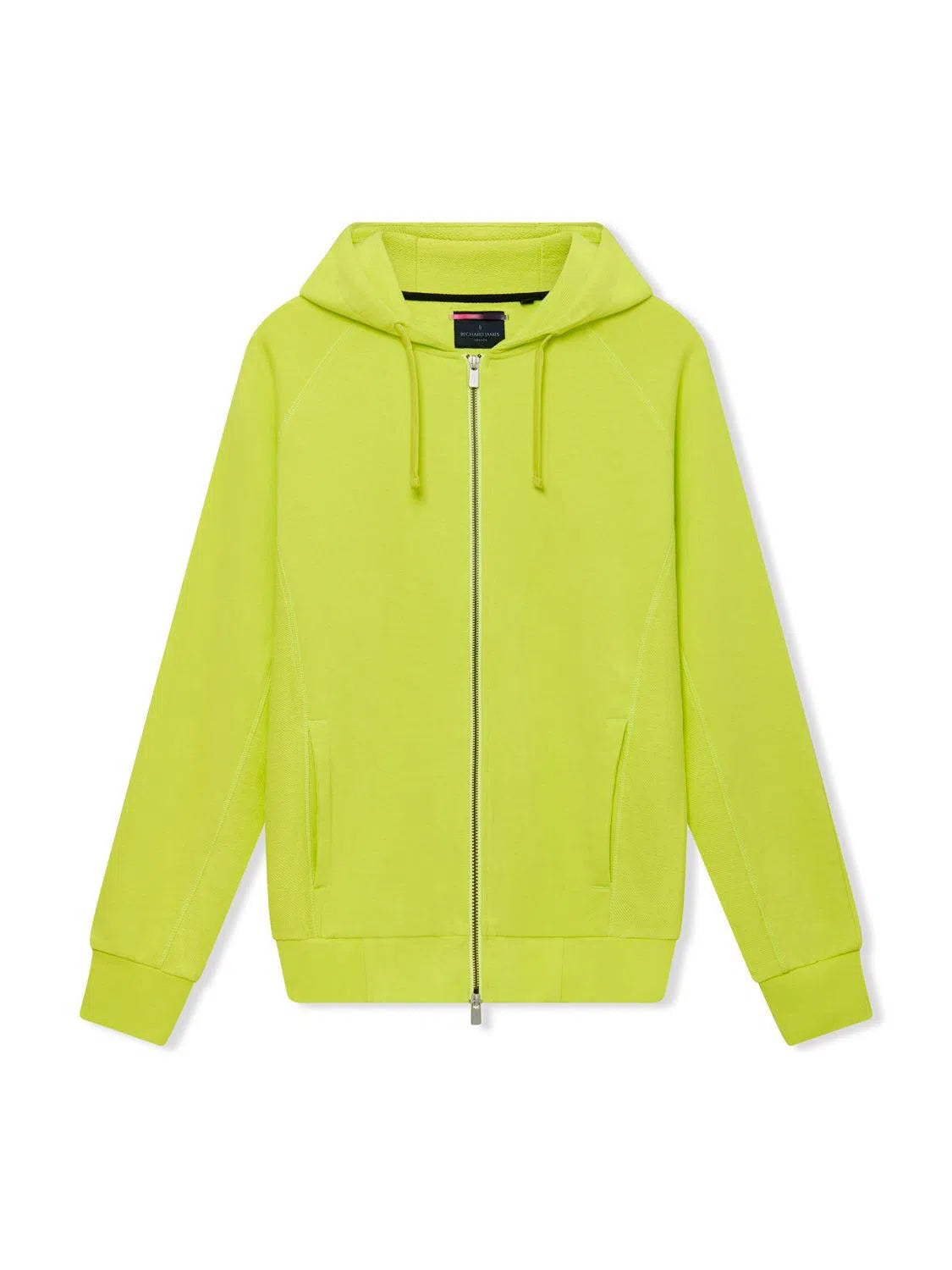 Richard James Lounge Hoodie Bright Lime-MALFORD OF LONDON SAVILE ROW MENSWEAR OUTLET