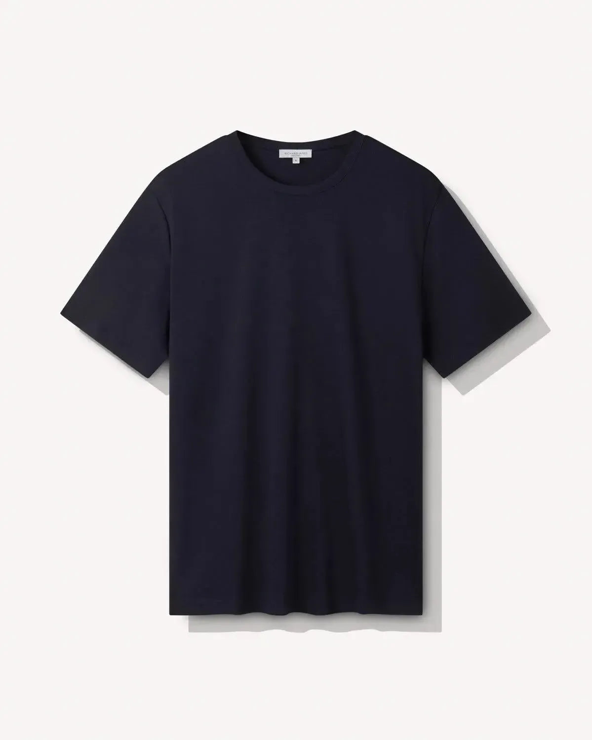 Richard James Mercerised Cotton T-Shirt Navy-MALFORD OF LONDON SAVILE ROW MENSWEAR OUTLET