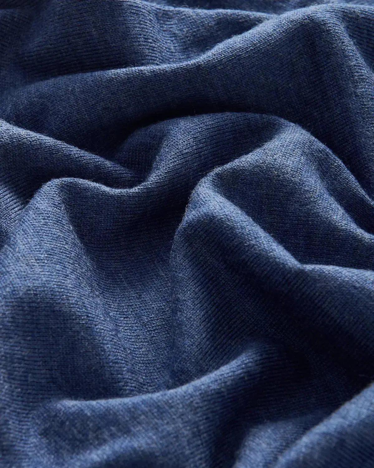 Richard James Merino Wool Collared Knit Indigo-MALFORD OF LONDON SAVILE ROW MENSWEAR OUTLET