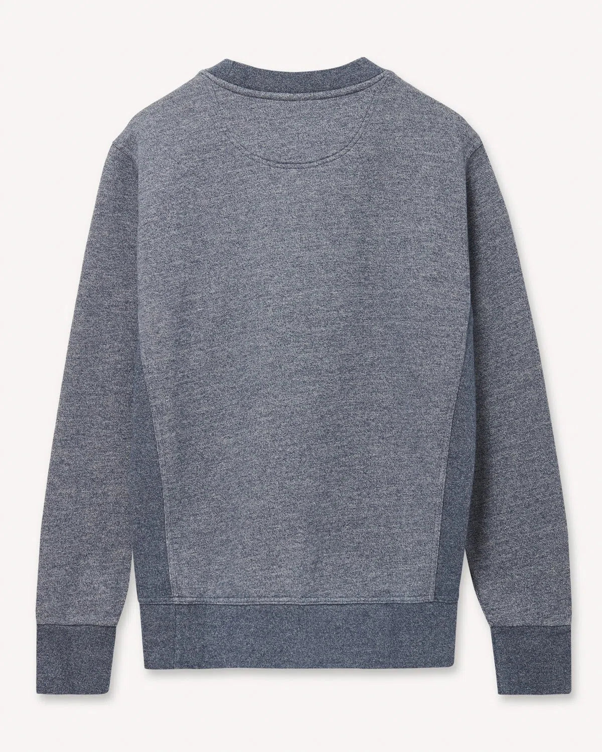 Richard James Navy Marl V-Insert Sweatshirt-MALFORD OF LONDON SAVILE ROW MENSWEAR OUTLET