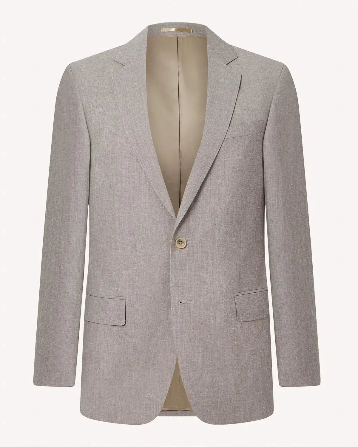 Richard James Plain Linen Suit Grey-MALFORD OF LONDON SAVILE ROW MENSWEAR OUTLET