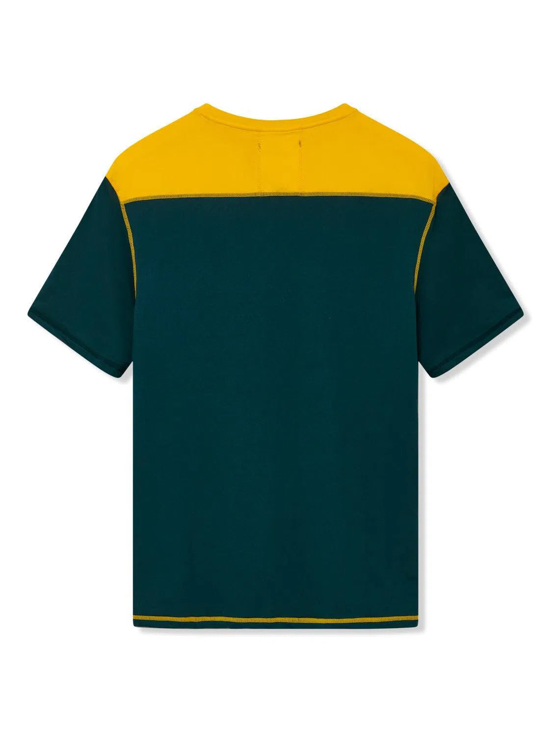 Richard James S/S Active Tee Egg Yolk/Arctic Blue-MALFORD OF LONDON SAVILE ROW MENSWEAR OUTLET