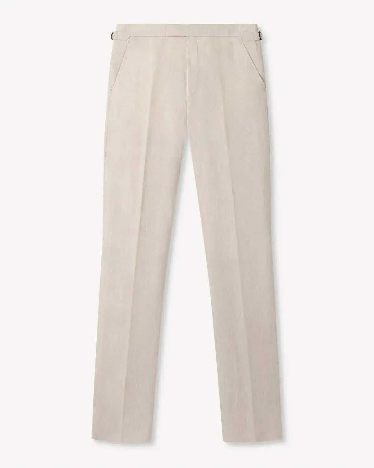 Richard James Sand Linen Trousers-MALFORD OF LONDON SAVILE ROW MENSWEAR OUTLET