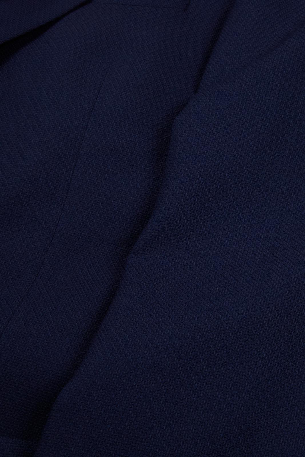 Richard James Single Breasted 2 Button Textured Weave Jacket Navy-MALFORD OF LONDON SAVILE ROW MENSWEAR OUTLET