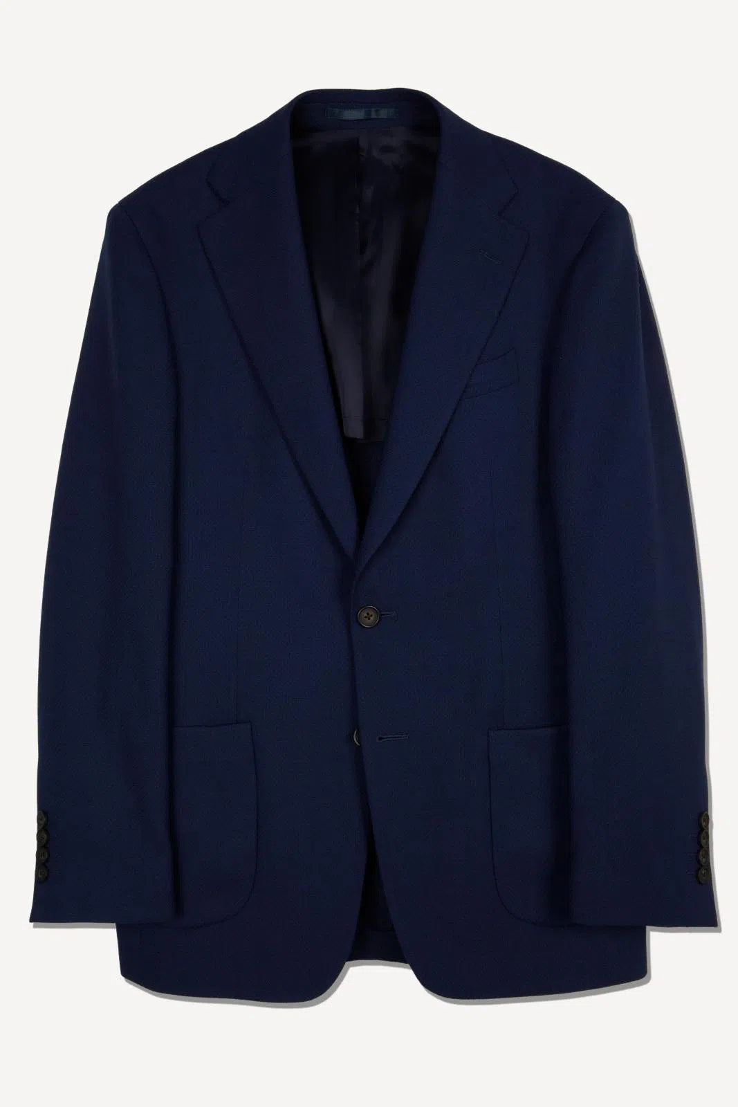 Richard James Single Breasted 2 Button Textured Weave Jacket Navy-MALFORD OF LONDON SAVILE ROW MENSWEAR OUTLET