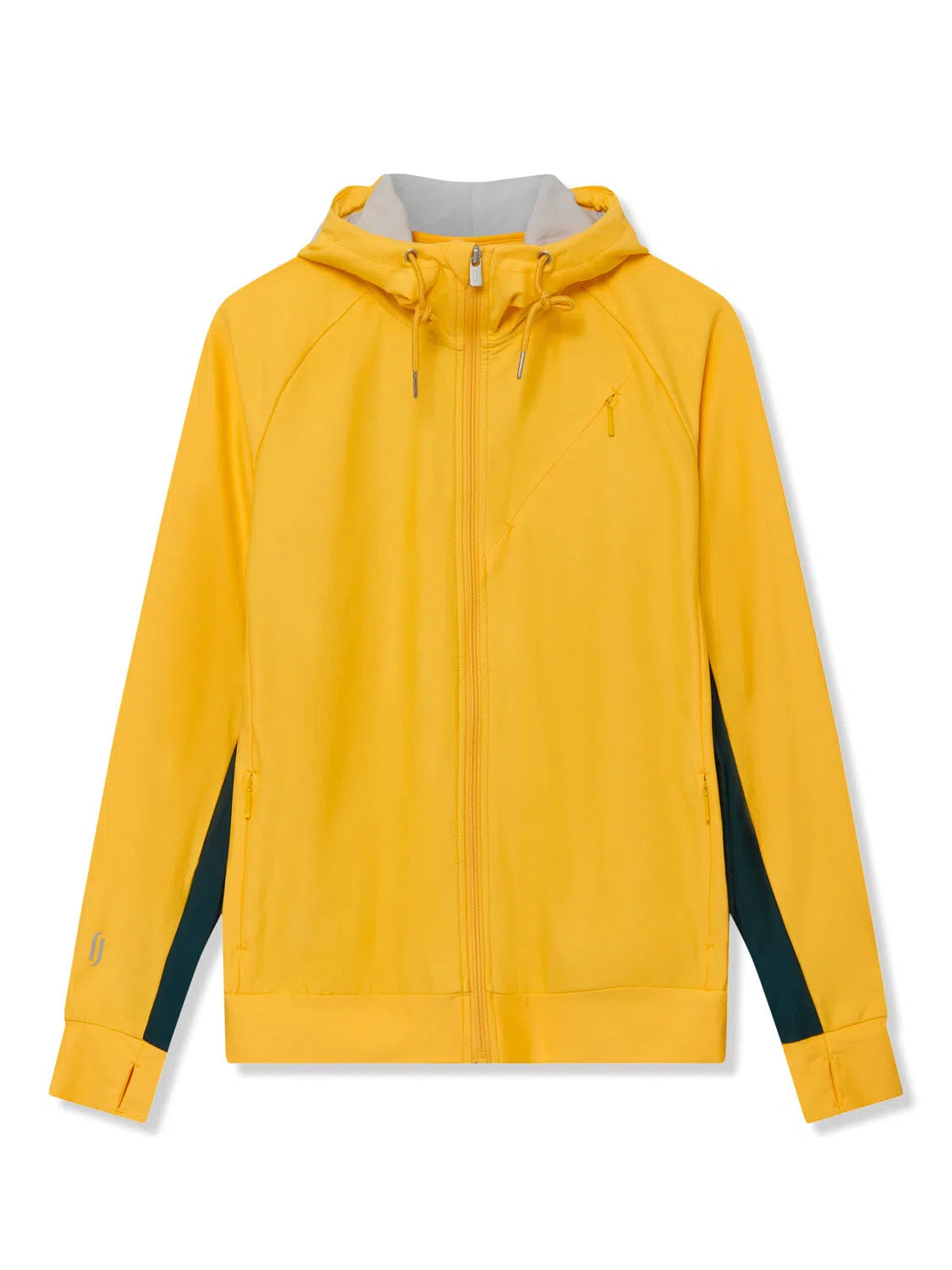 Richard James Tailored Active Sport Hoodie Egg Yolk/Arctic Blue-MALFORD OF LONDON SAVILE ROW MENSWEAR OUTLET