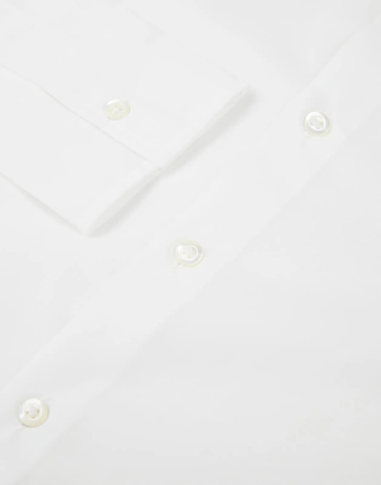 Richard James Tailored Fit Plain Poplin Shirt White-MALFORD OF LONDON SAVILE ROW MENSWEAR OUTLET