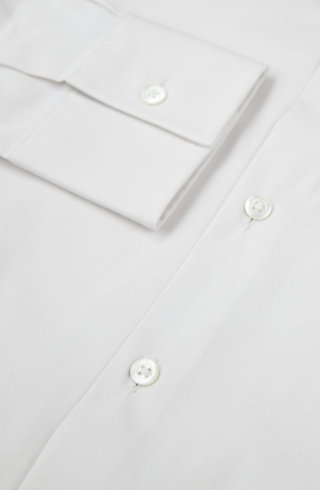 Richard James Tailored Fit Plain Shirt Ivory-MALFORD OF LONDON SAVILE ROW MENSWEAR OUTLET