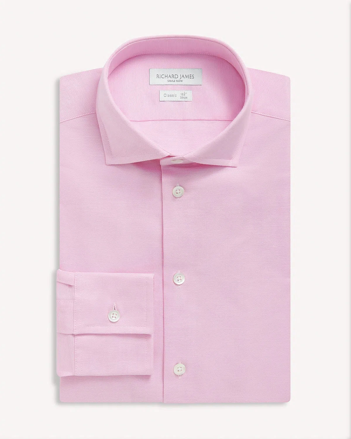 Richard James Textured Shirt Pink-MALFORD OF LONDON SAVILE ROW MENSWEAR OUTLET