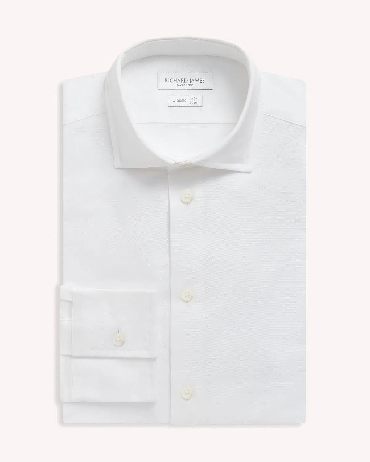 Richard James Textured Shirt White-MALFORD OF LONDON SAVILE ROW MENSWEAR OUTLET