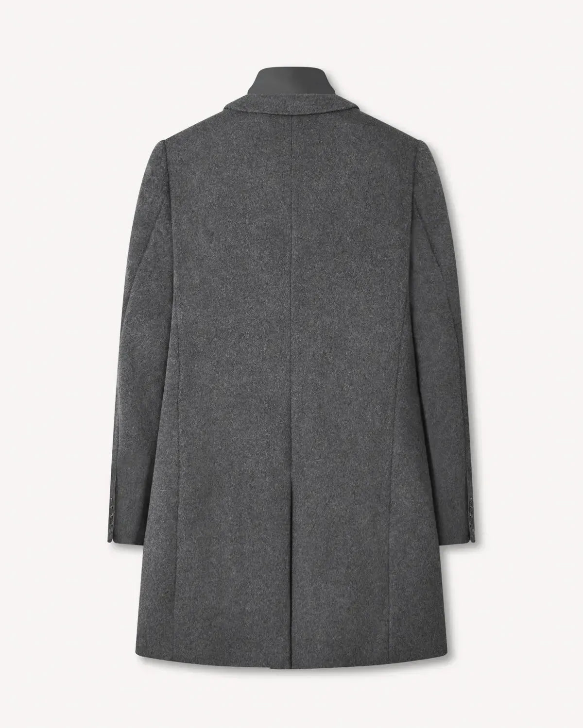 Richard James Wool Cashmere Overcoat & Lining - Grey-MALFORD OF LONDON SAVILE ROW MENSWEAR OUTLET