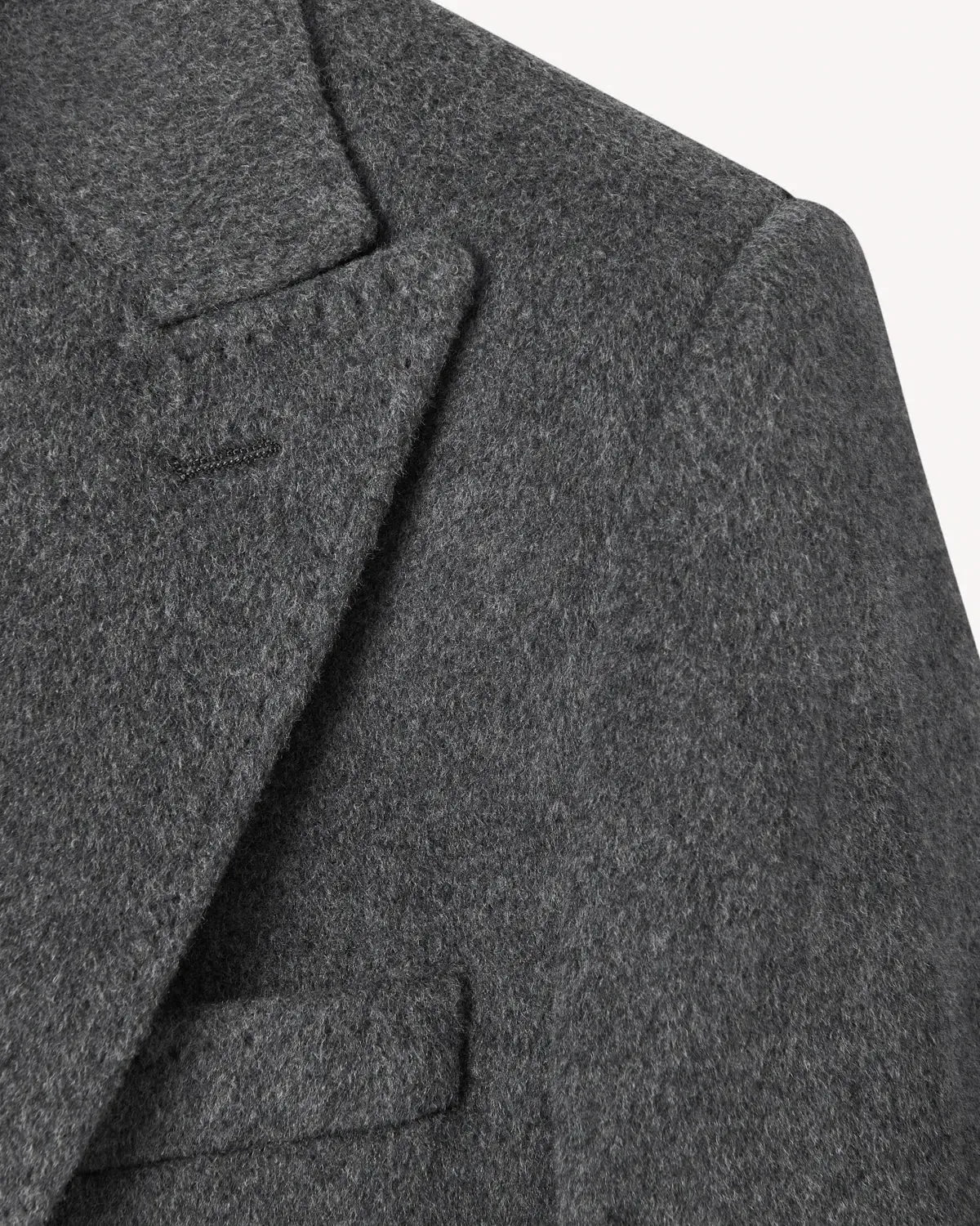 Richard James Wool Cashmere Overcoat & Lining - Grey-MALFORD OF LONDON SAVILE ROW MENSWEAR OUTLET