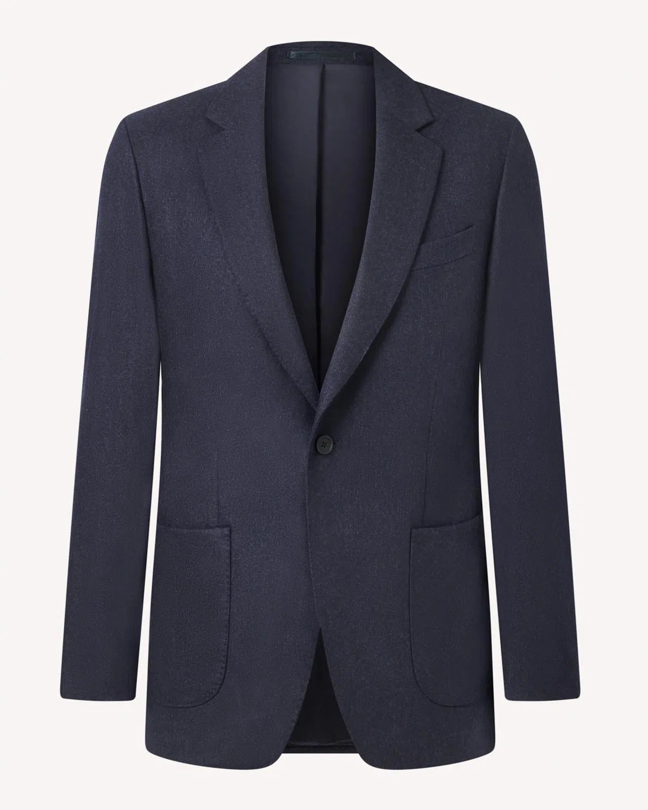 SB1 Flannel Jacket Navy Blue-MALFORD OF LONDON SAVILE ROW MENSWEAR OUTLET