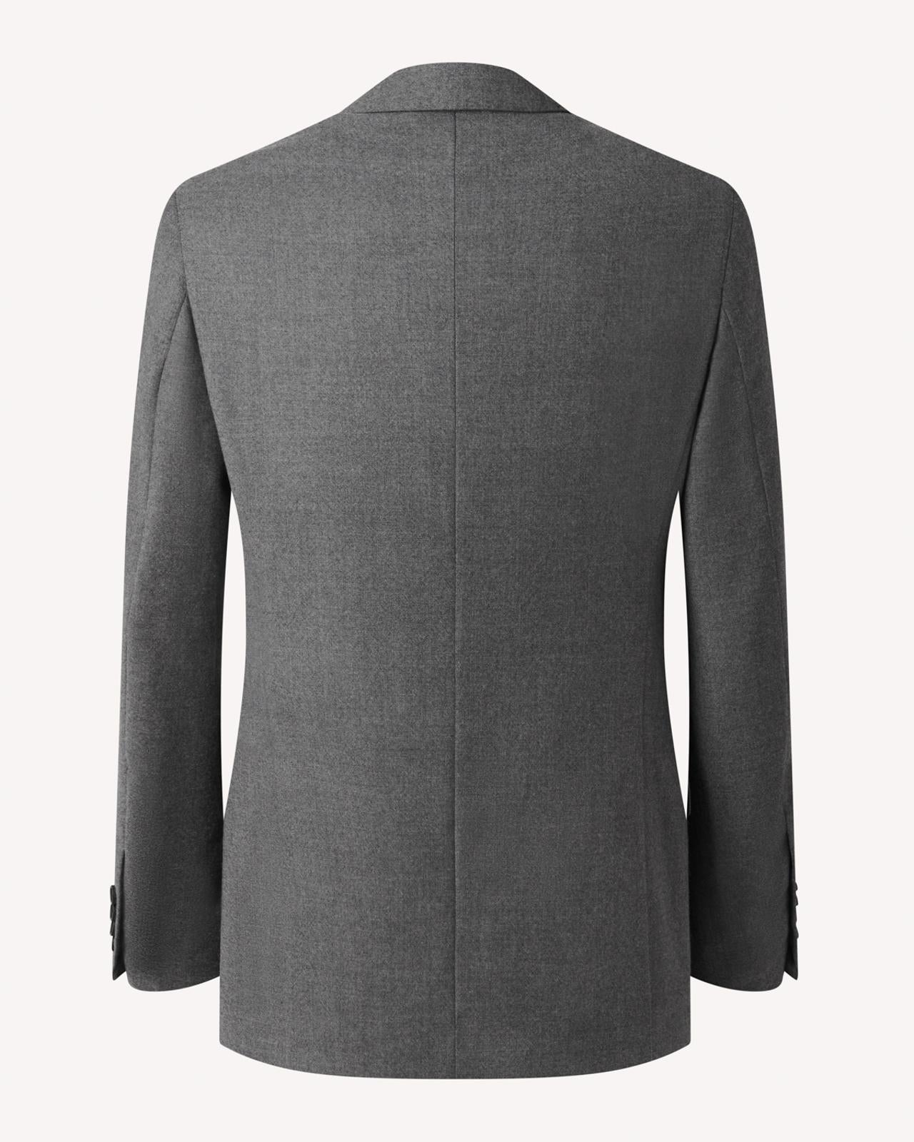 SB1 Flannel Suit Grey-MALFORD OF LONDON SAVILE ROW MENSWEAR OUTLET