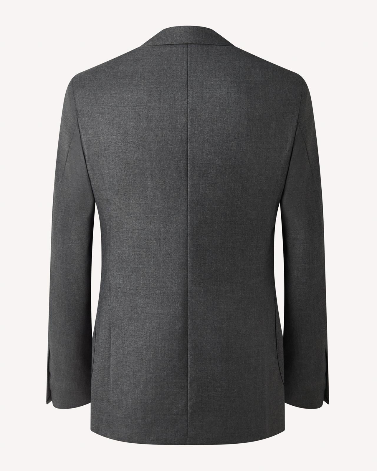 SB1 Wool Jacket Charcoal Grey-MALFORD OF LONDON SAVILE ROW MENSWEAR OUTLET