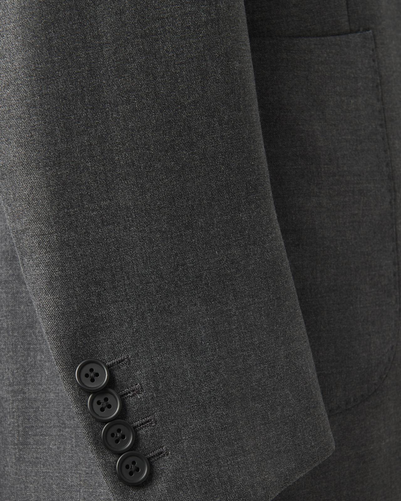 SB1 Wool Jacket Charcoal Grey-MALFORD OF LONDON SAVILE ROW MENSWEAR OUTLET