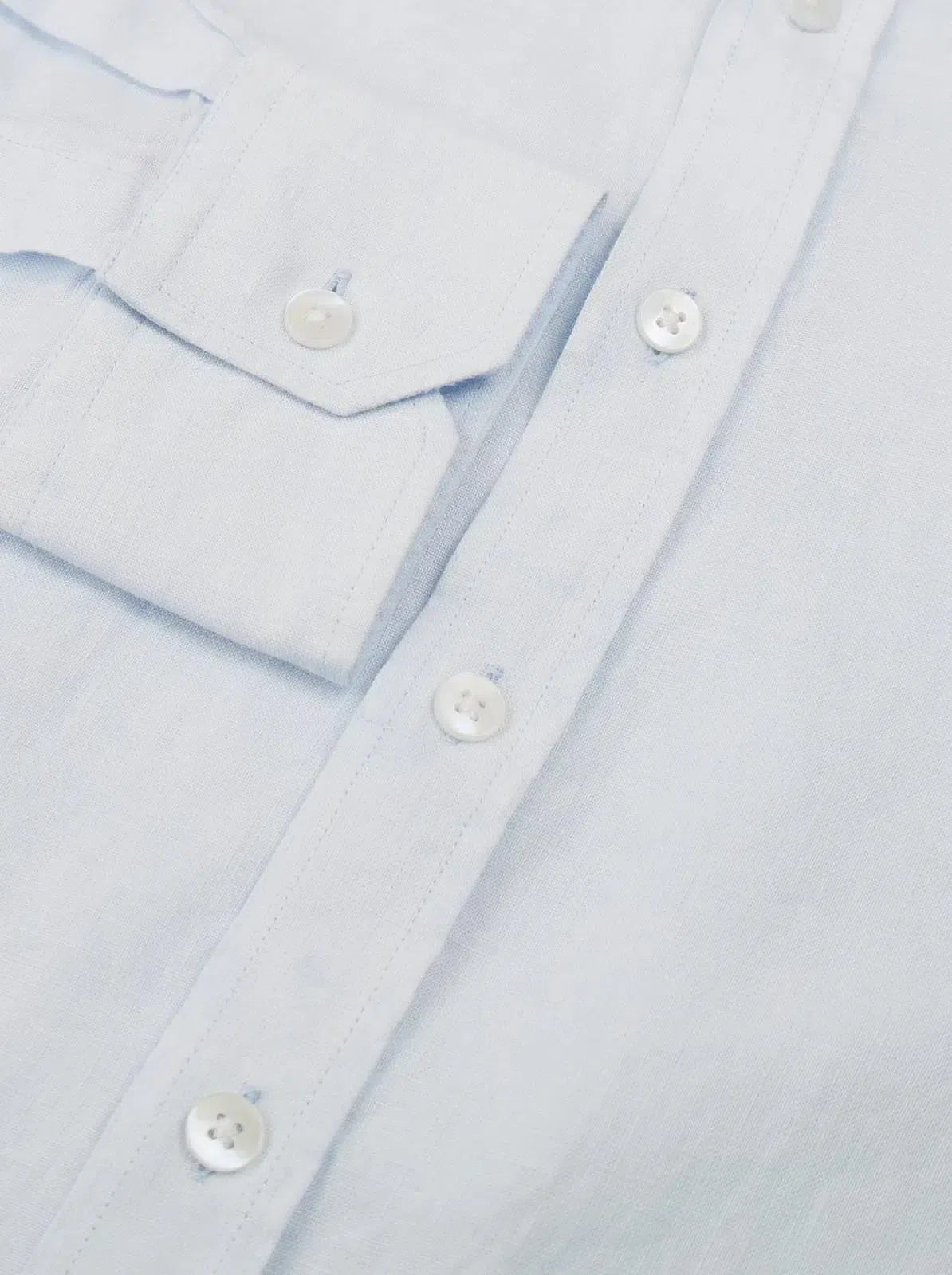 Simon Carter Tailored Fit Plain Shirt Light Blue-MALFORD OF LONDON SAVILE ROW MENSWEAR OUTLET