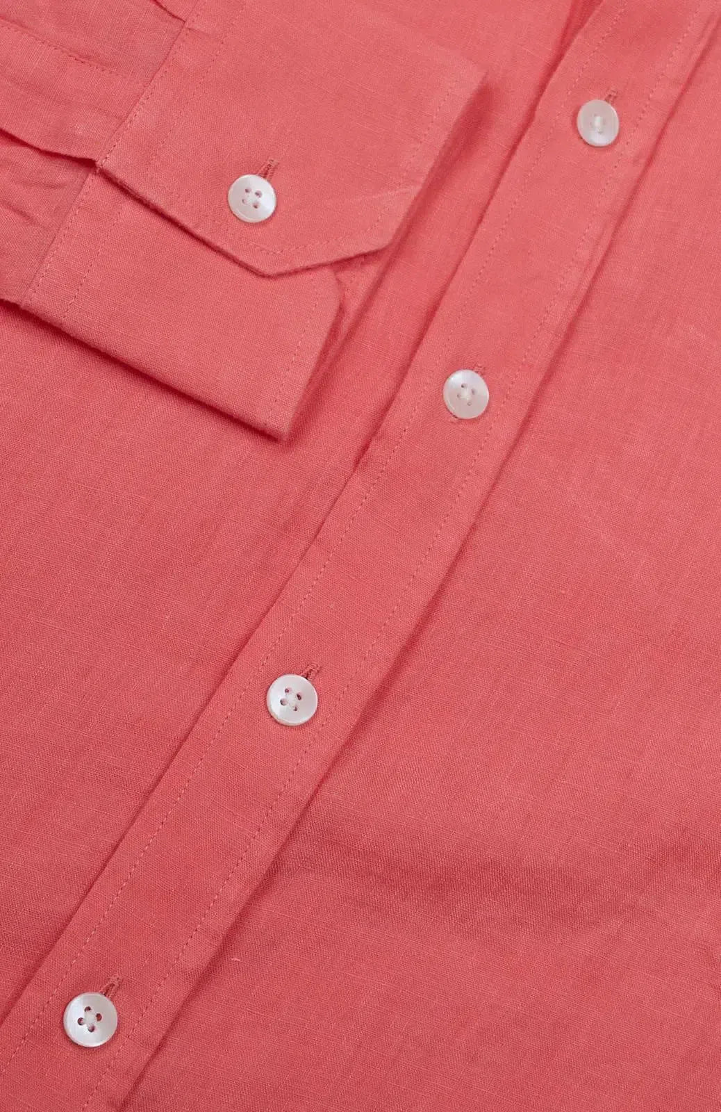 Simon Carter Tailored Fit Plain Shirt Pink-MALFORD OF LONDON SAVILE ROW MENSWEAR OUTLET