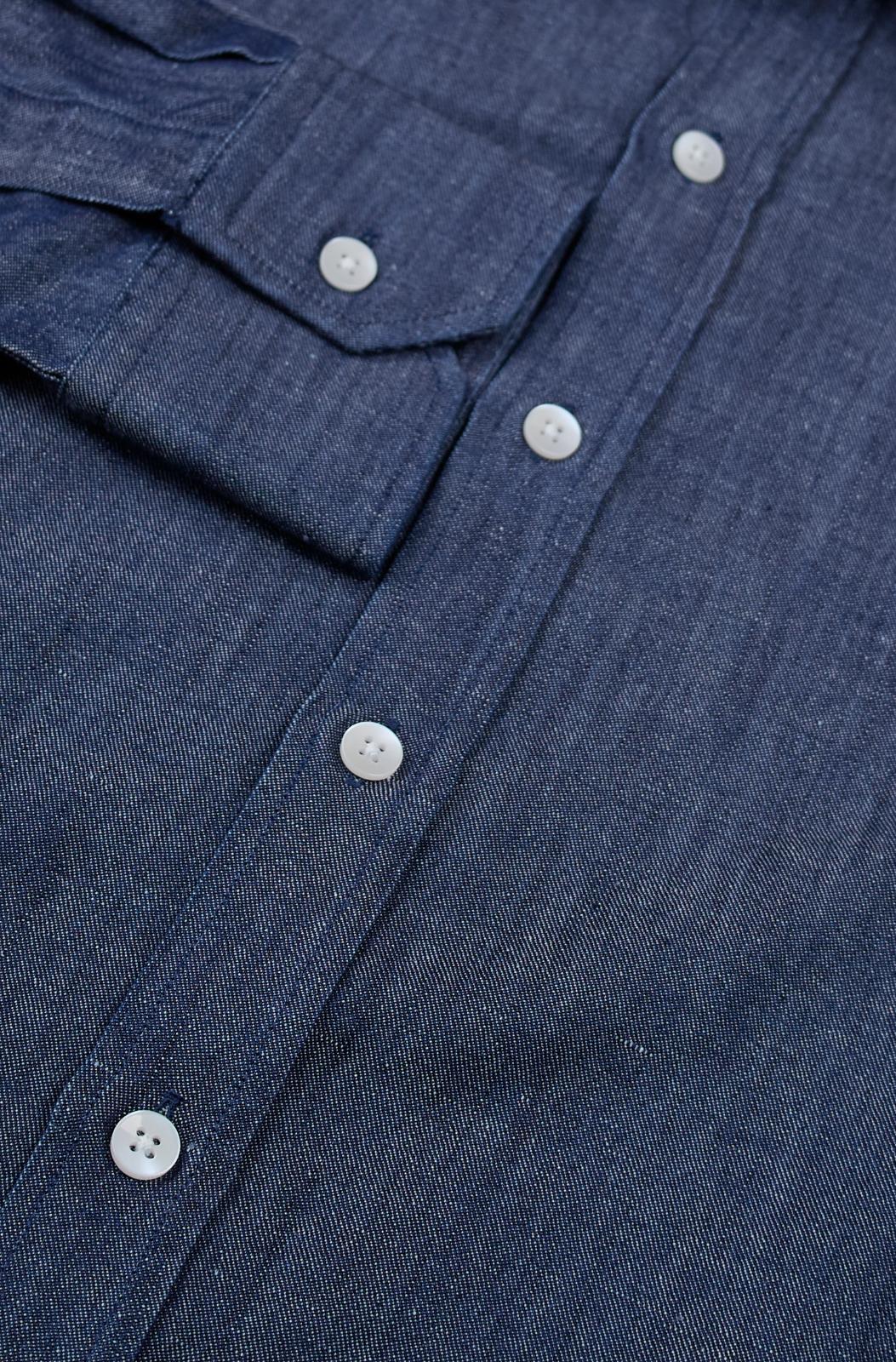 Simon Carter Tailored Fit Shirt Dark Denim-MALFORD OF LONDON SAVILE ROW MENSWEAR OUTLET