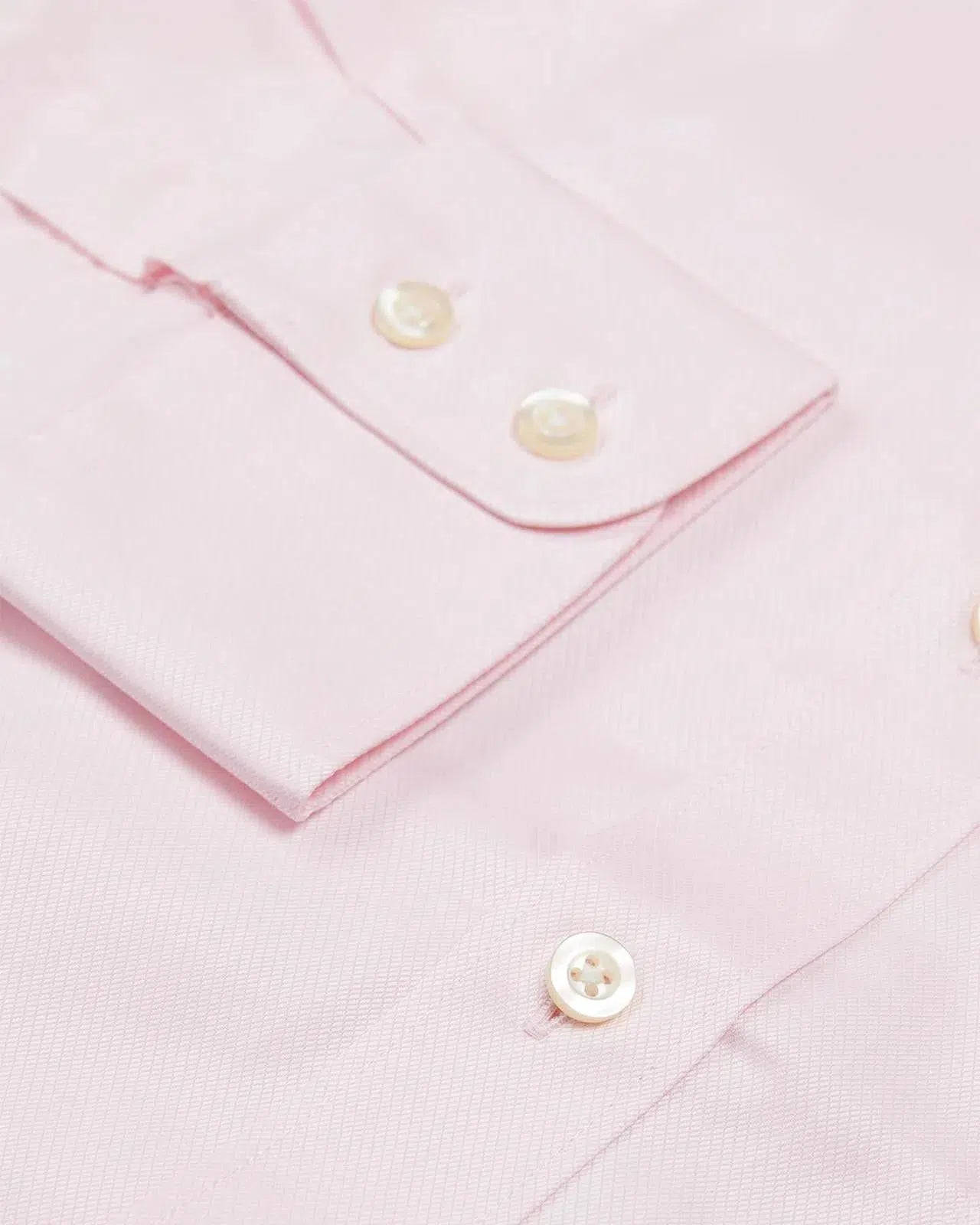 Slim Fit Light Pink Hampton Weave Shirt-MALFORD OF LONDON SAVILE ROW MENSWEAR OUTLET