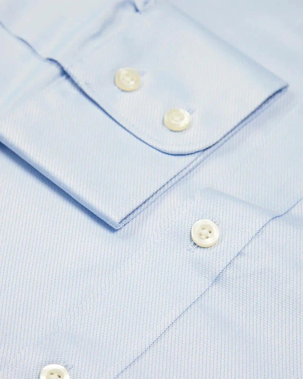 Slim Fit Sky Blue Hampton Weave Shirt-MALFORD OF LONDON SAVILE ROW MENSWEAR OUTLET