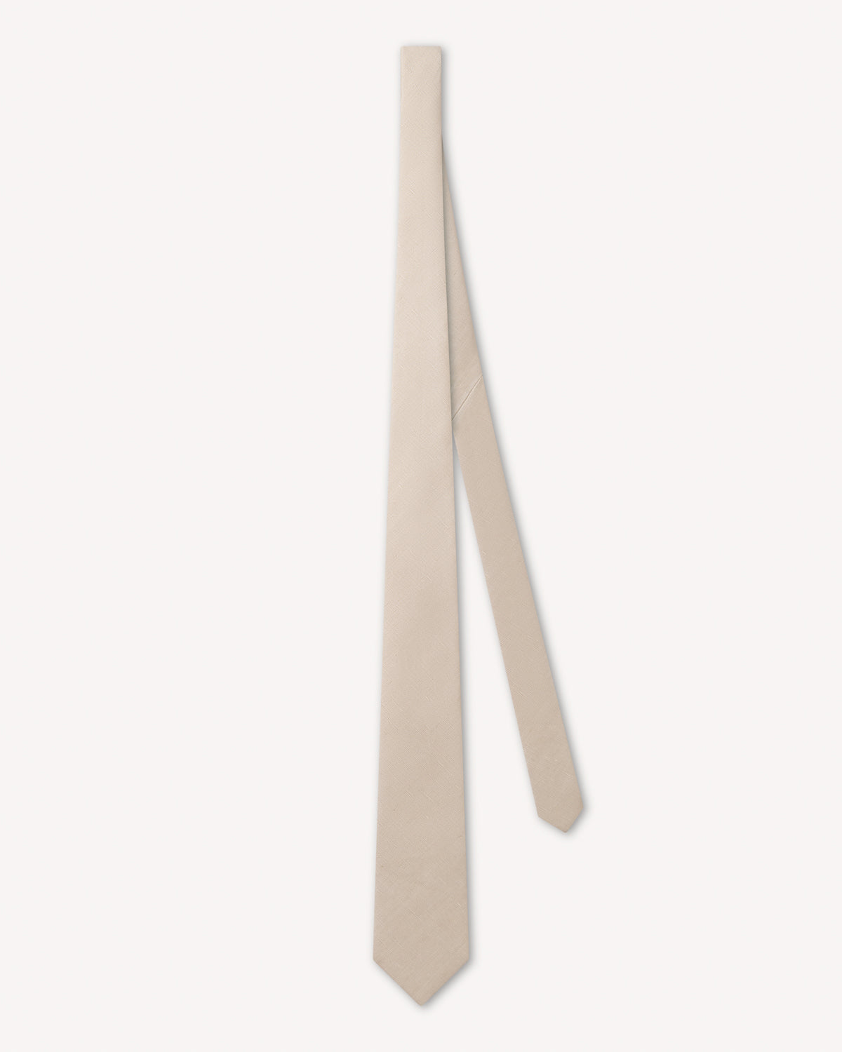 Richard James London Soho Linen Silk Tie Natural