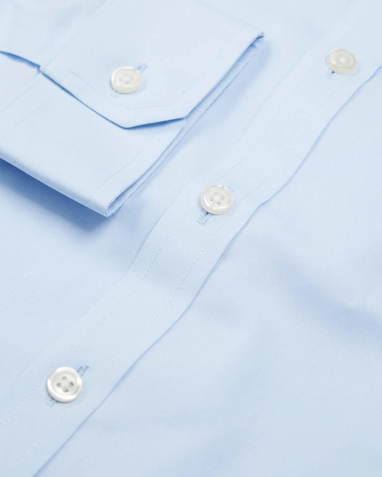 Super Slim Fit Sky Blue Poplin Shirt-MALFORD OF LONDON SAVILE ROW MENSWEAR OUTLET