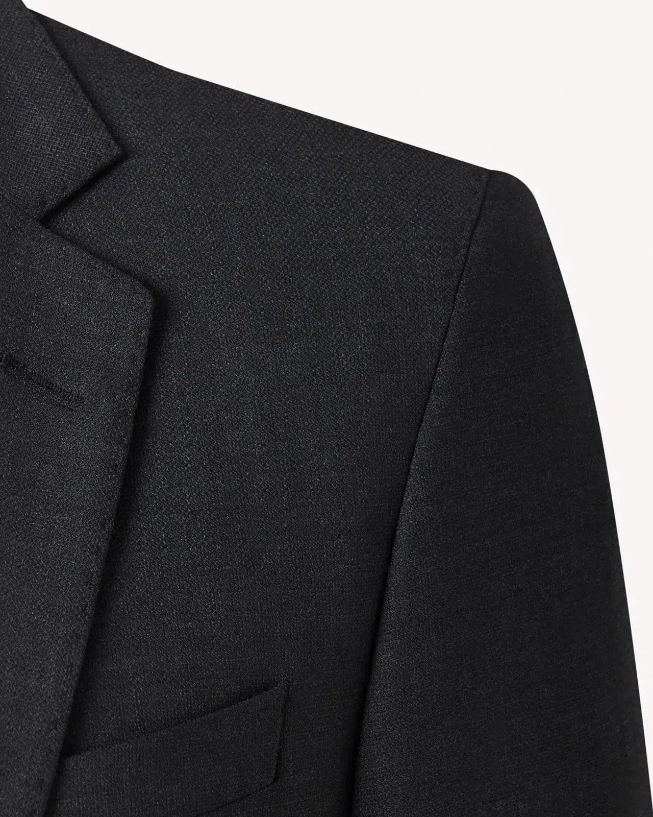 Textured Weave Suit Charcoal Grey-MALFORD OF LONDON SAVILE ROW MENSWEAR OUTLET