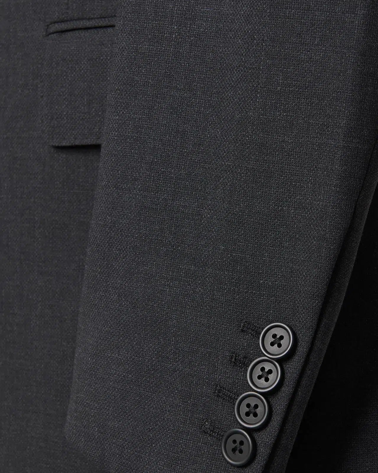 Textured Weave Suit Charcoal Grey-MALFORD OF LONDON SAVILE ROW MENSWEAR OUTLET