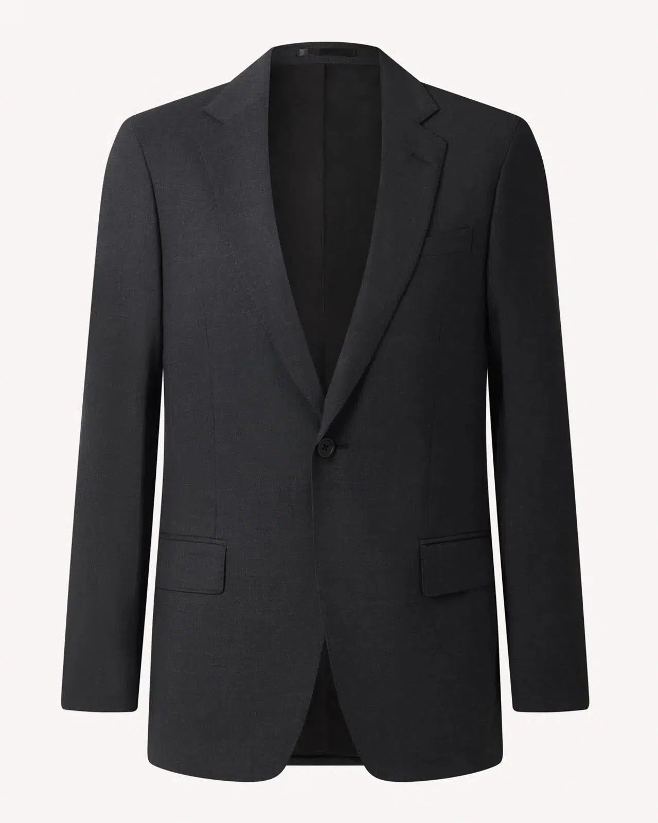 Textured Weave Suit Charcoal Grey-MALFORD OF LONDON SAVILE ROW MENSWEAR OUTLET