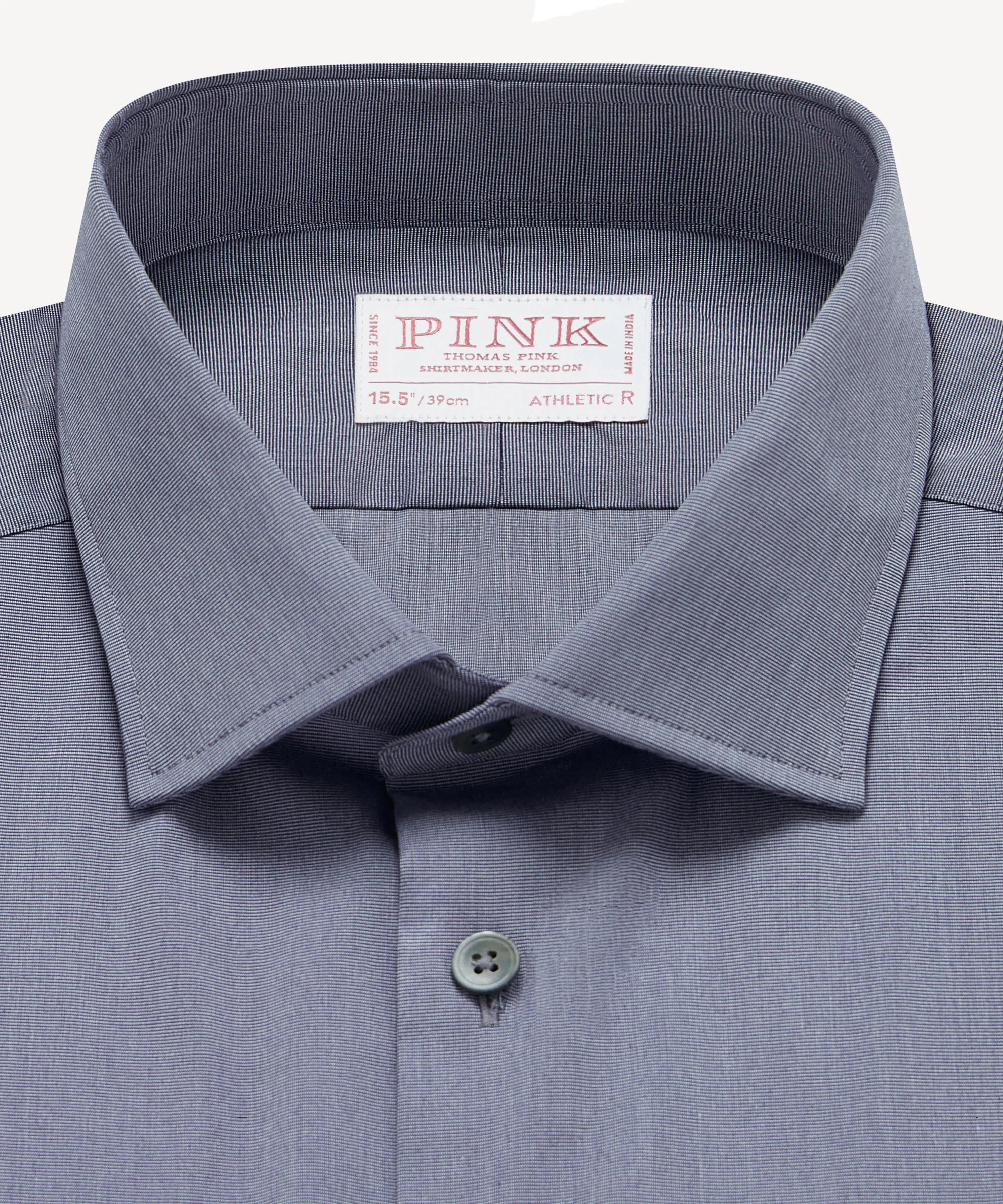 Thomas Pink Athletic Fit Formal End on End Shirt-MALFORD OF LONDON SAVILE ROW MENSWEAR OUTLET