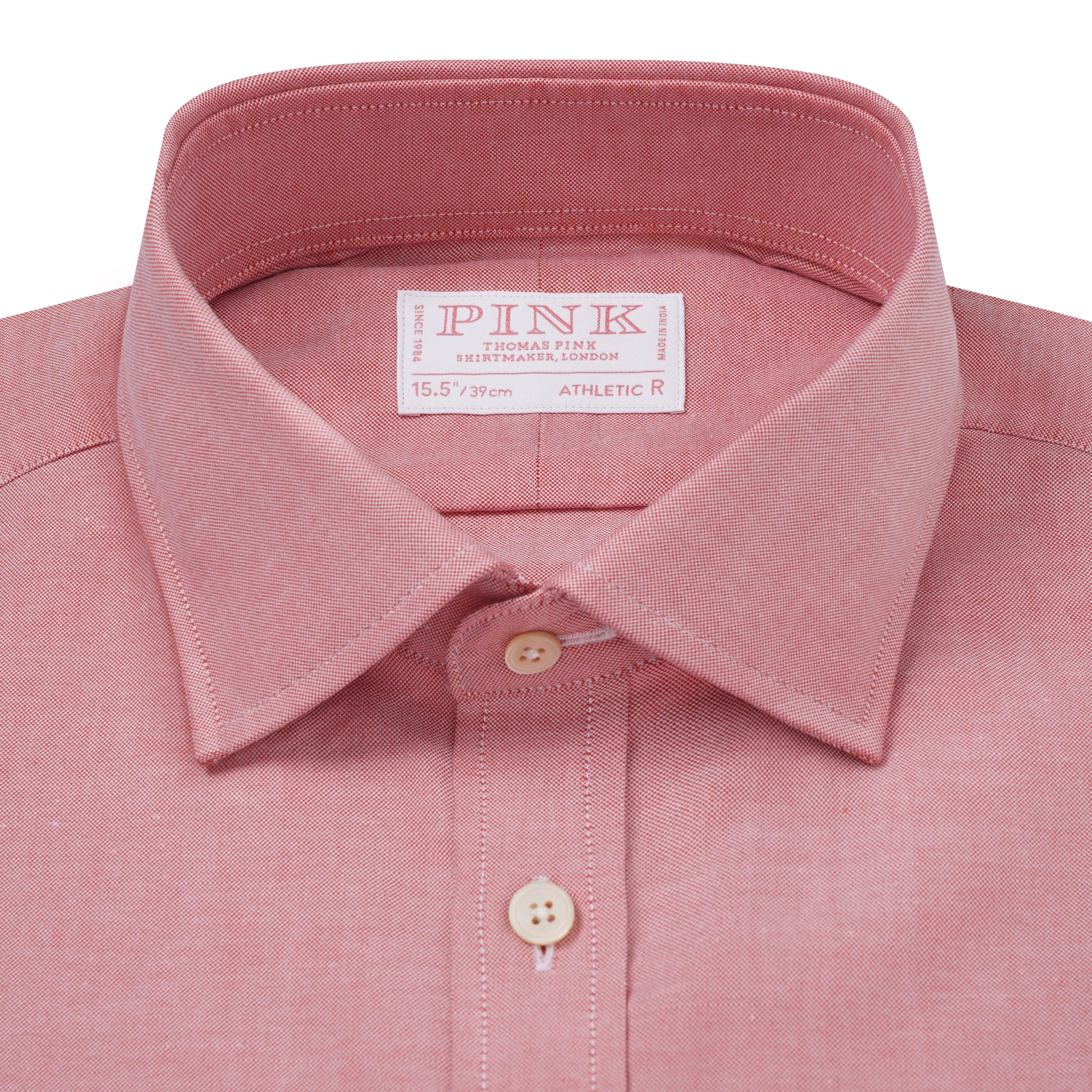 Thomas Pink Athletic Fit Formal Oxford Stretch Shirt-MALFORD OF LONDON SAVILE ROW MENSWEAR OUTLET