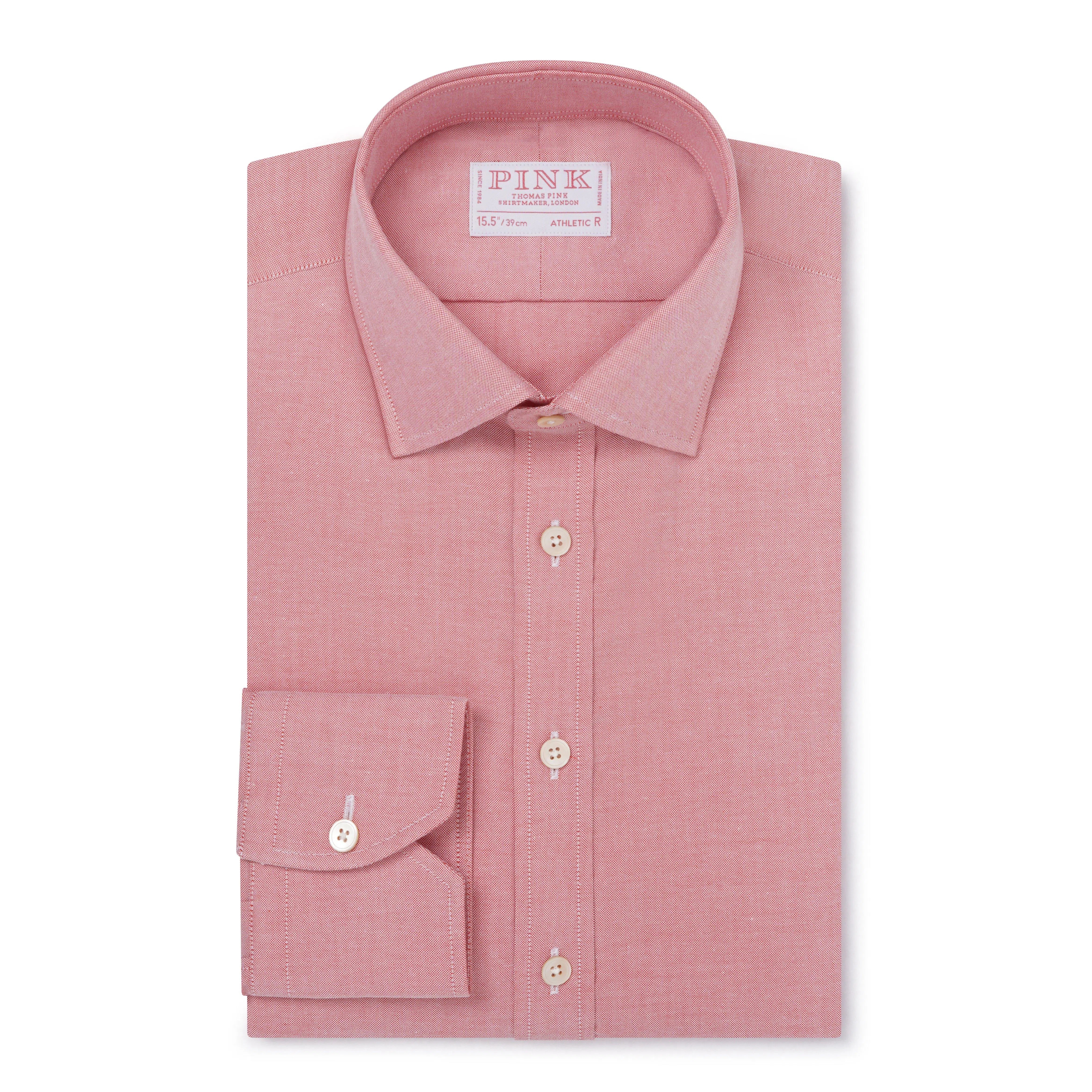 Thomas Pink Athletic Fit Formal Oxford Stretch Shirt-MALFORD OF LONDON SAVILE ROW MENSWEAR OUTLET