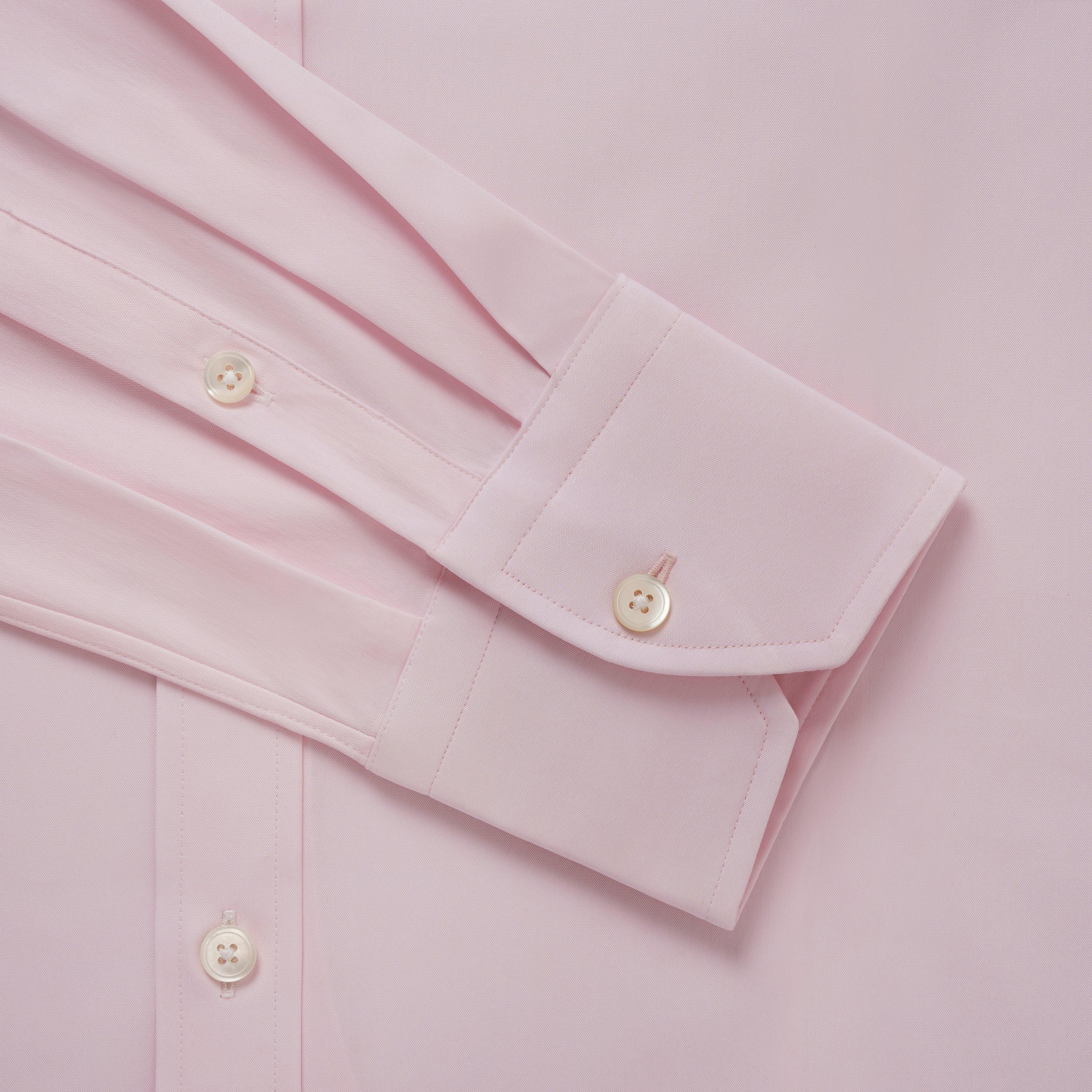 Thomas Pink Athletic Fit Formal Plain Poplin Shirt Pink-MALFORD OF LONDON SAVILE ROW MENSWEAR OUTLET