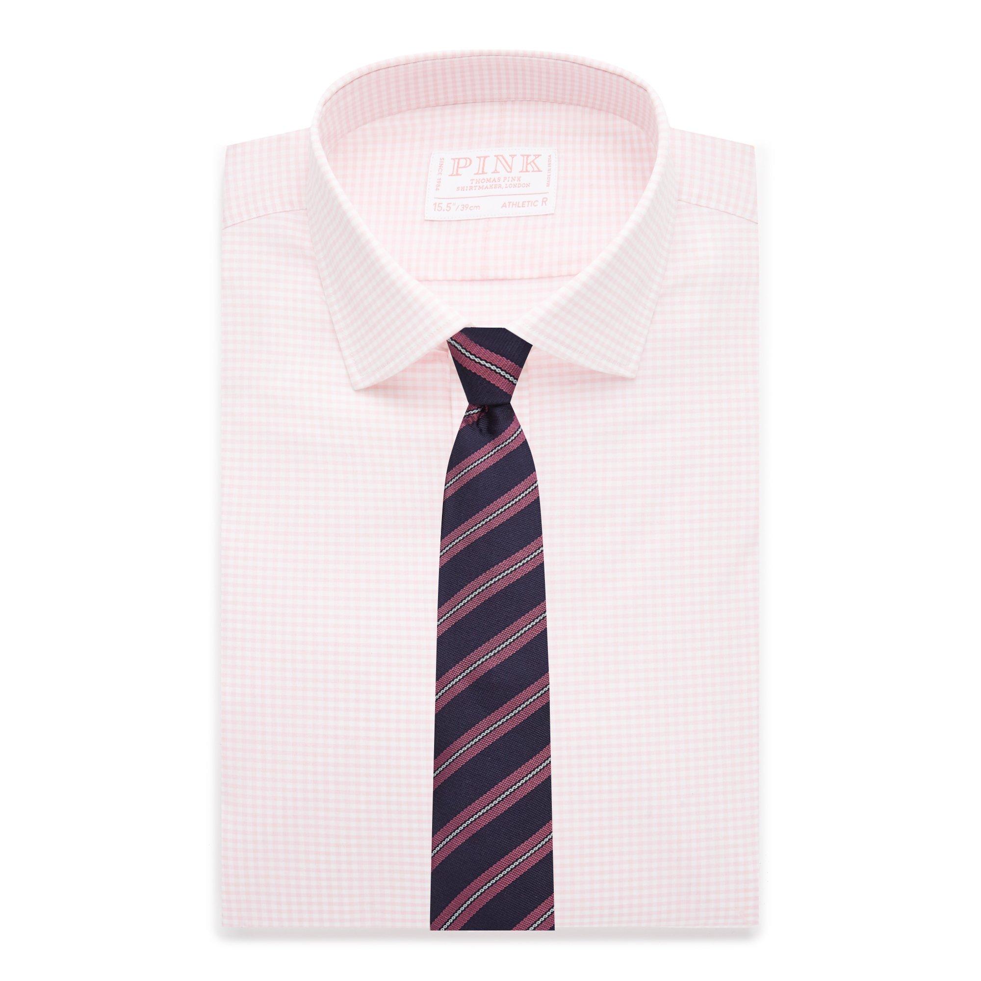 Thomas Pink Athletic Fit Stretch Poplin Gingham Check Shirt-MALFORD OF LONDON SAVILE ROW MENSWEAR OUTLET