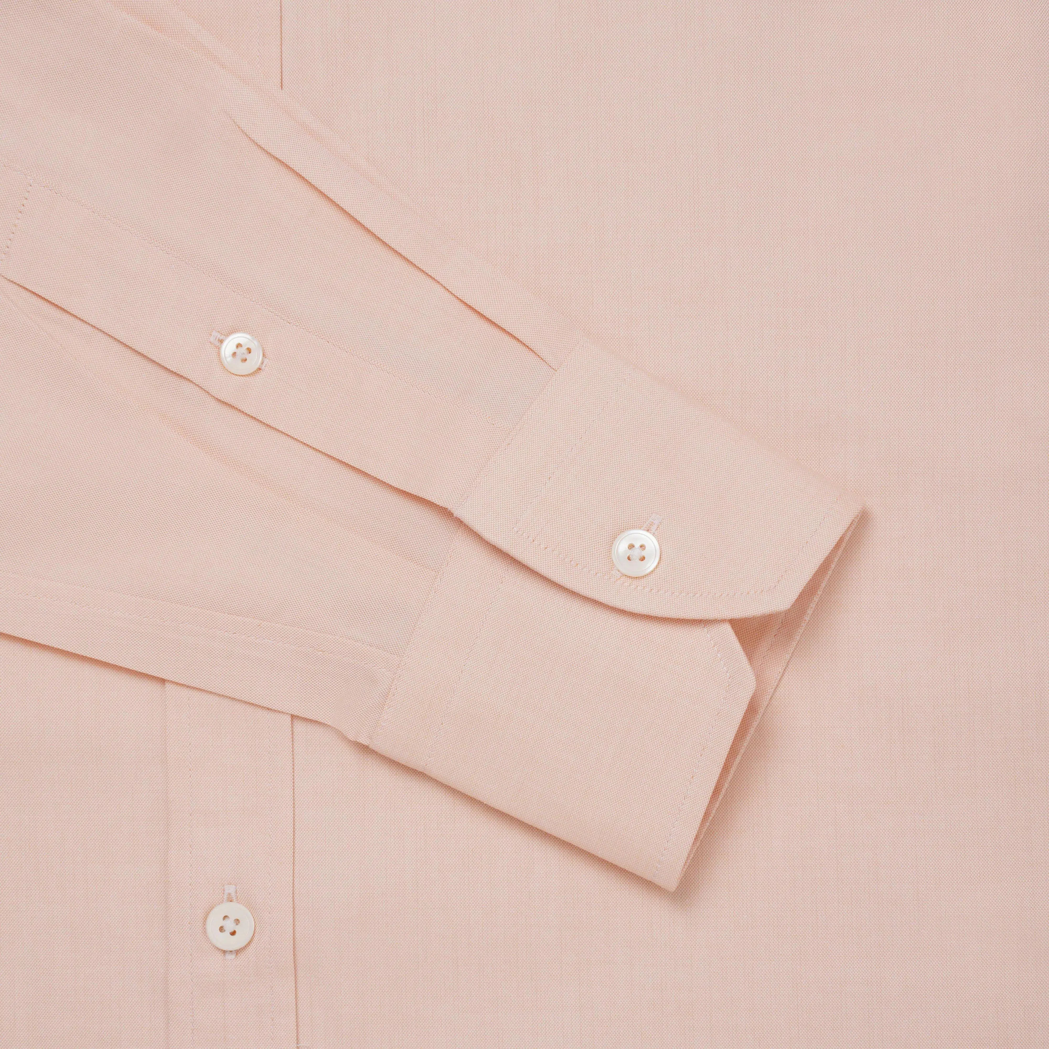 Thomas Pink Classic Fit Formal Cambridge Cotton Shirt Pale Orange/White-MALFORD OF LONDON SAVILE ROW MENSWEAR OUTLET