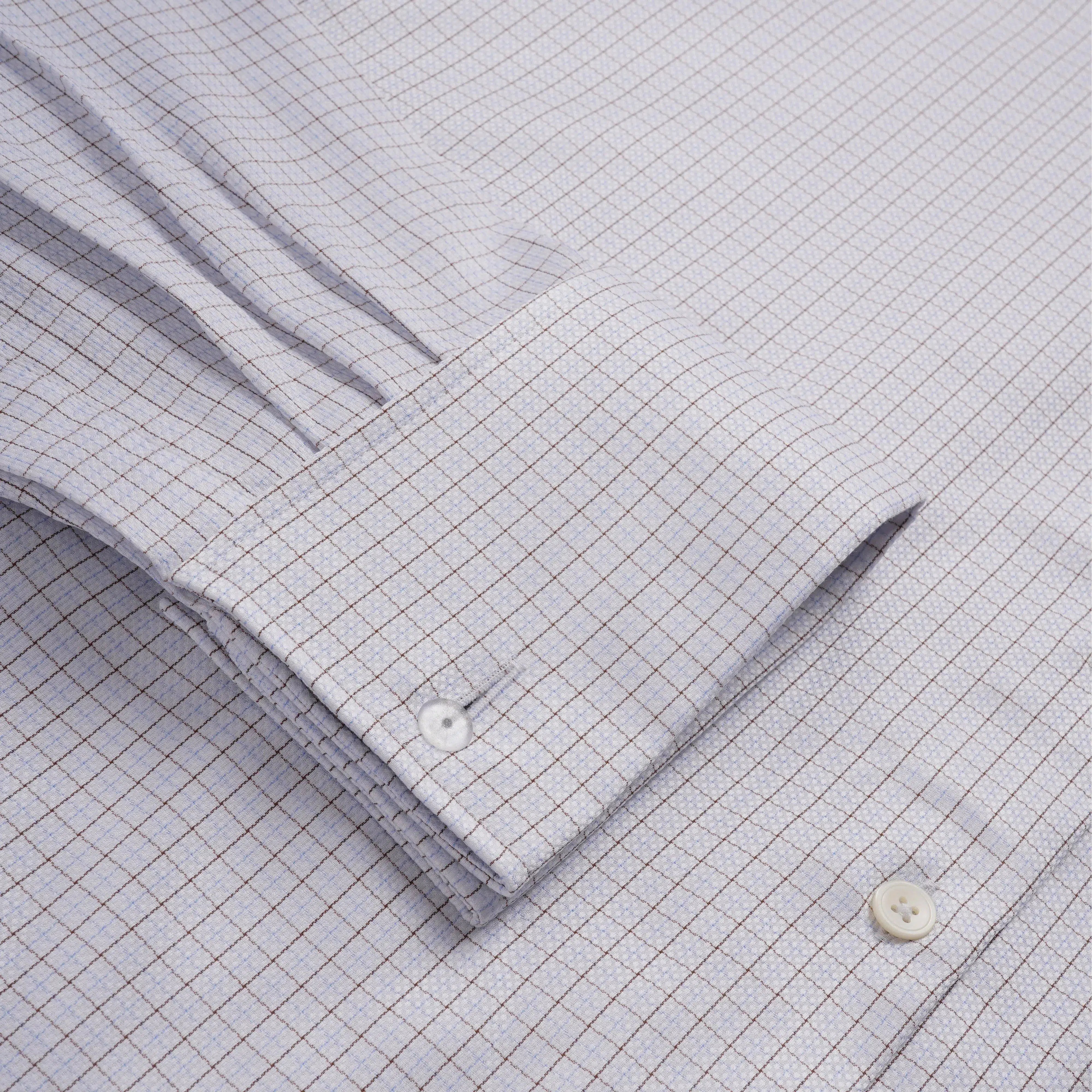 Thomas Pink Classic Fit Formal Dobby Micro Check Shirt White/Multi-MALFORD OF LONDON SAVILE ROW MENSWEAR OUTLET