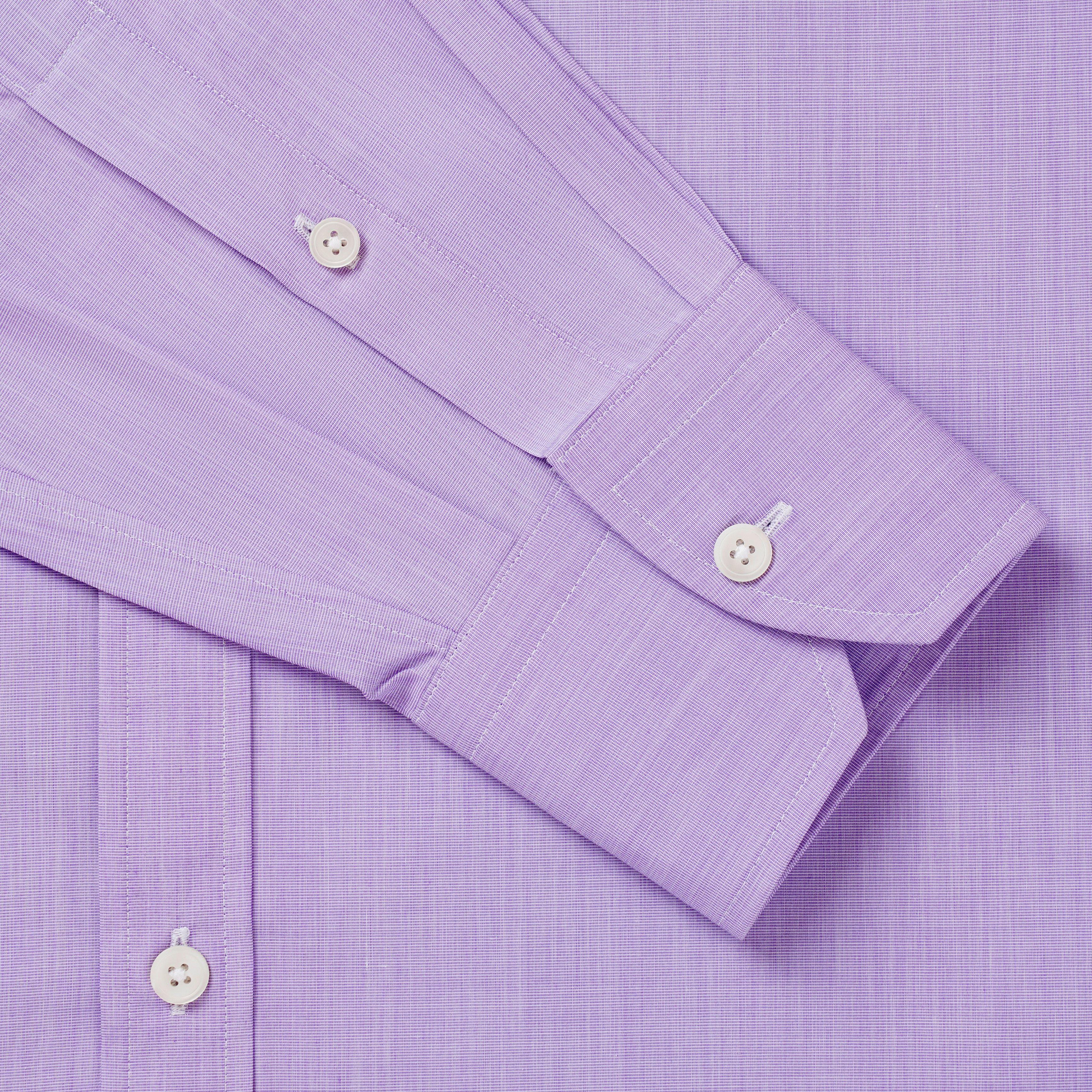 Thomas Pink Classic Fit Formal End on End Shirt Lilac-MALFORD OF LONDON SAVILE ROW MENSWEAR OUTLET