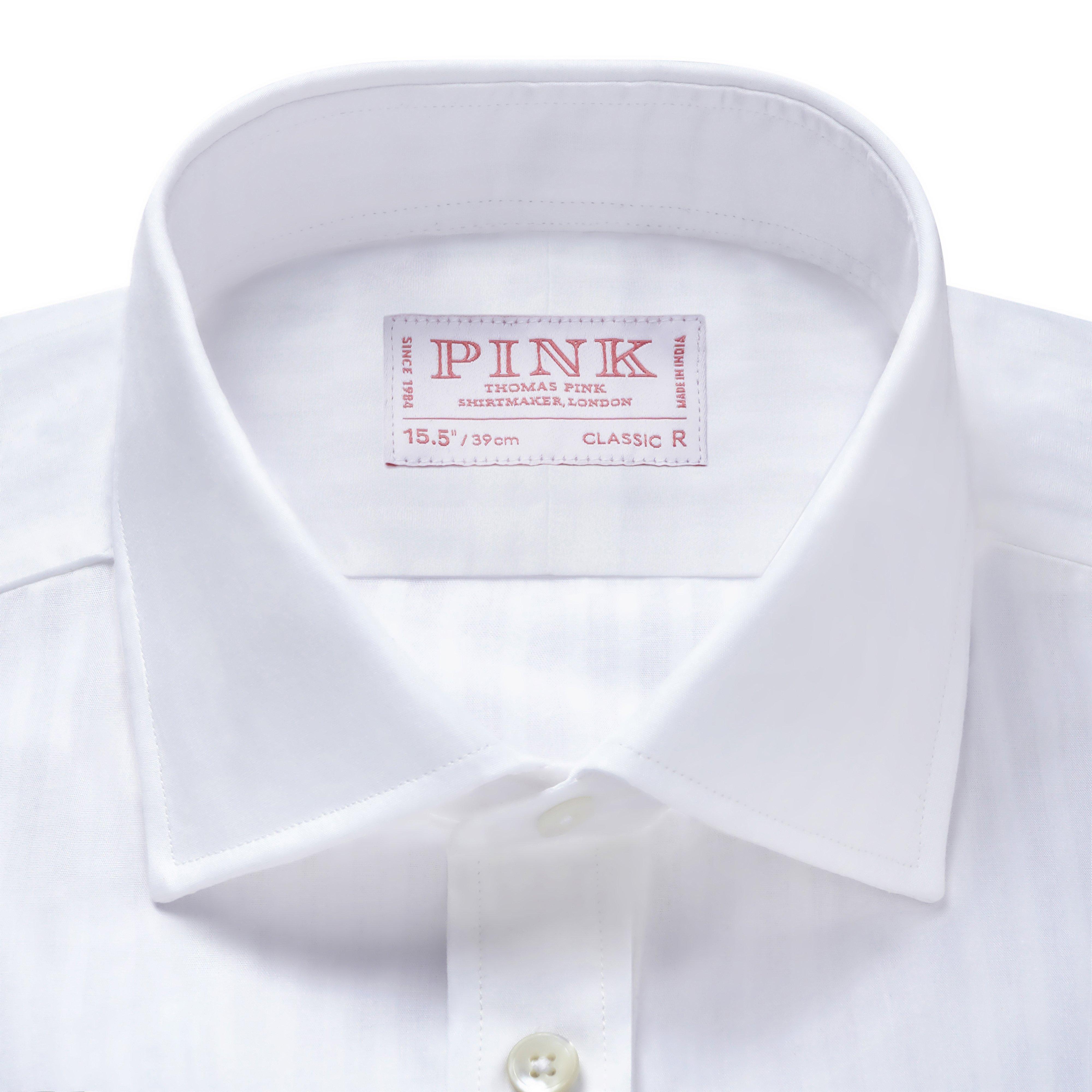 Thomas Pink Classic Fit Formal Mussola Tonal Stripe Shirt-MALFORD OF LONDON SAVILE ROW MENSWEAR OUTLET